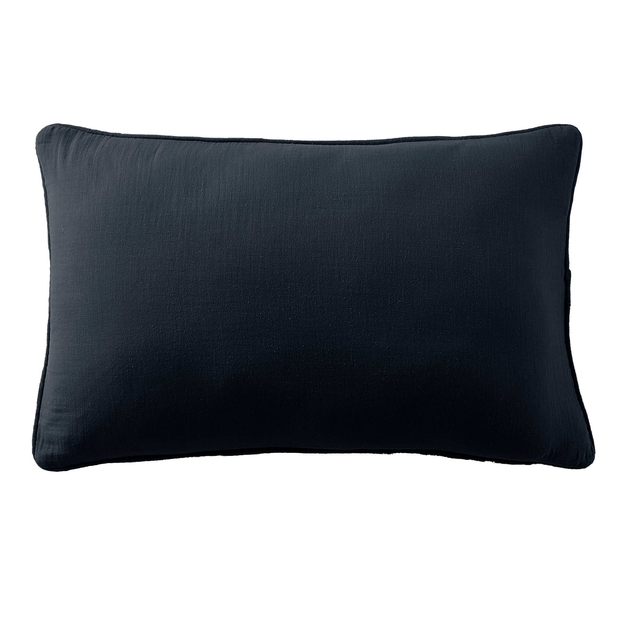Coussin rectangulaire déhoussable 40x60 cm Gaze de Coton Terra Minuit, EDEN