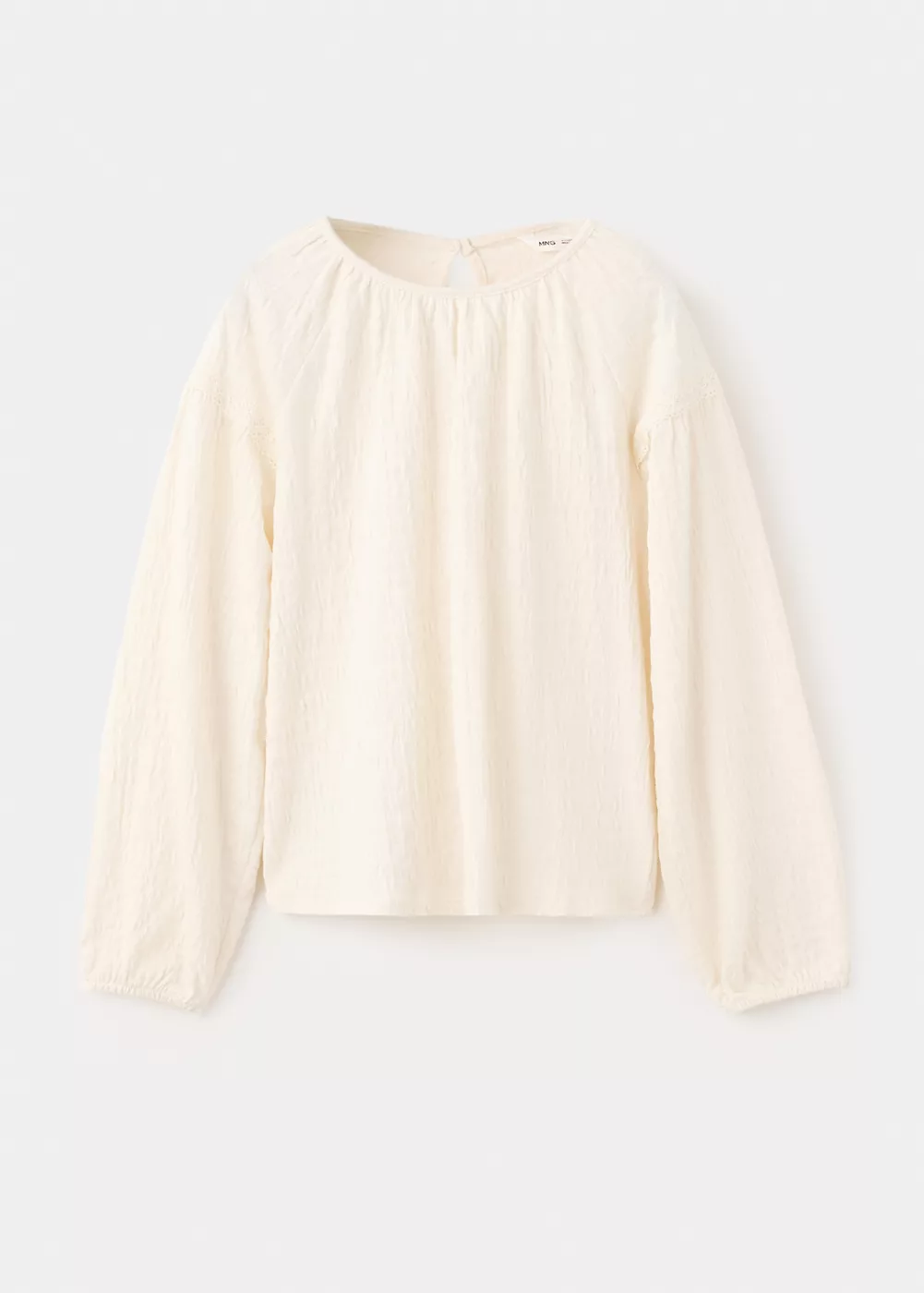 Chemisier texturé en dentelle, MANGO KIDS