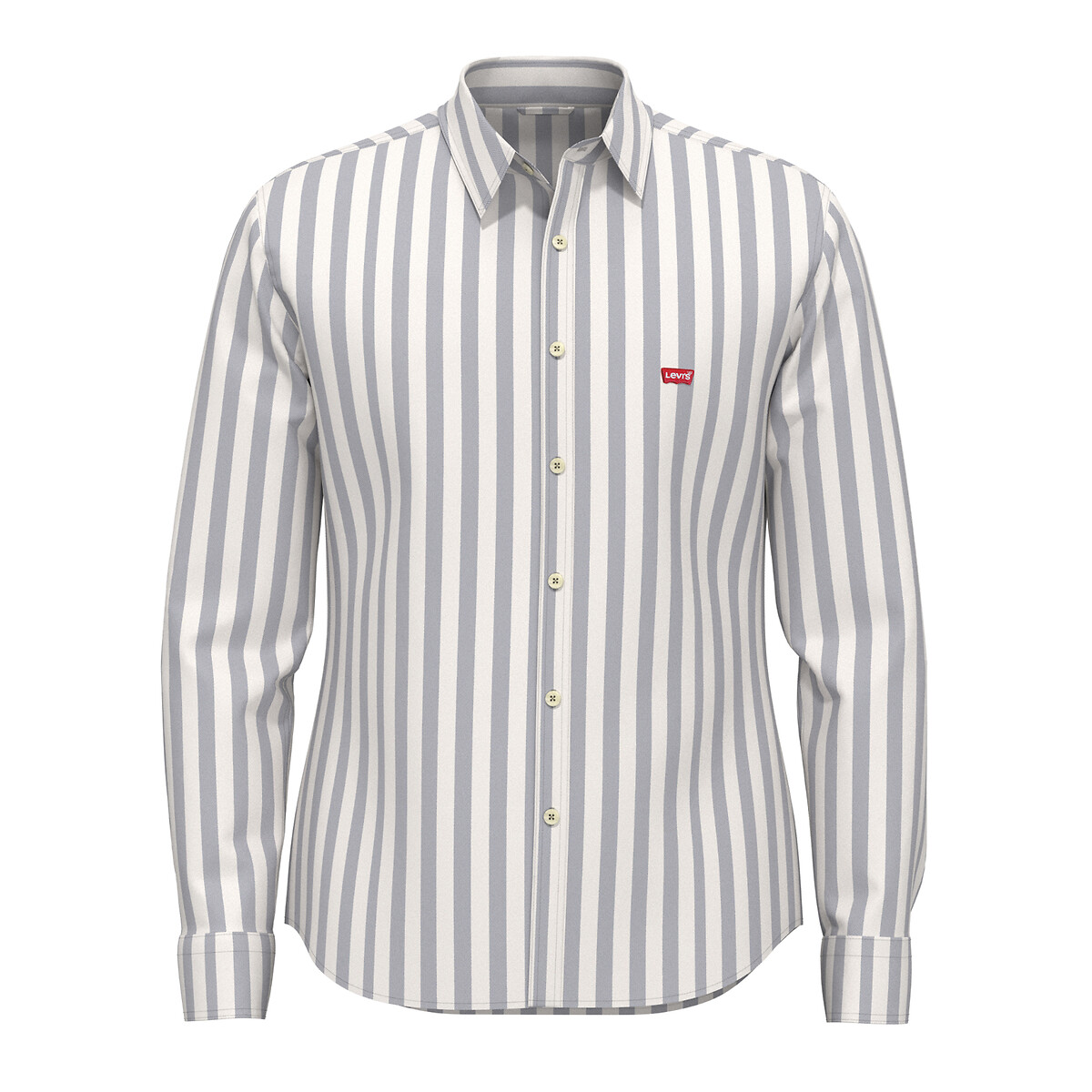 Chesthit striped shirt in cotton poplin and slim fit , white/blue, Levi's |  La Redoute