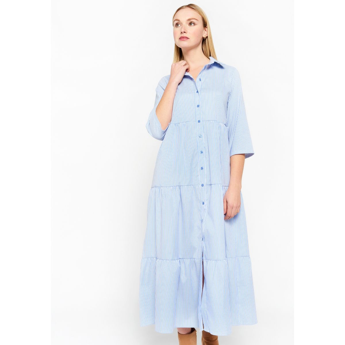 Robe longue couleur pastel La Redoute