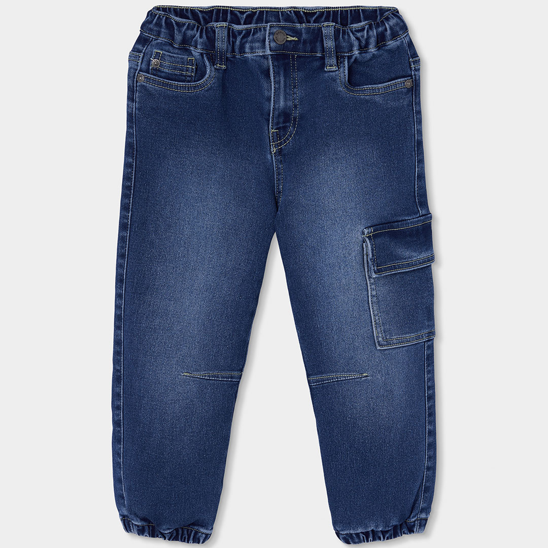 Pantalon garçon denim avec poche latérale, BOBOLI
