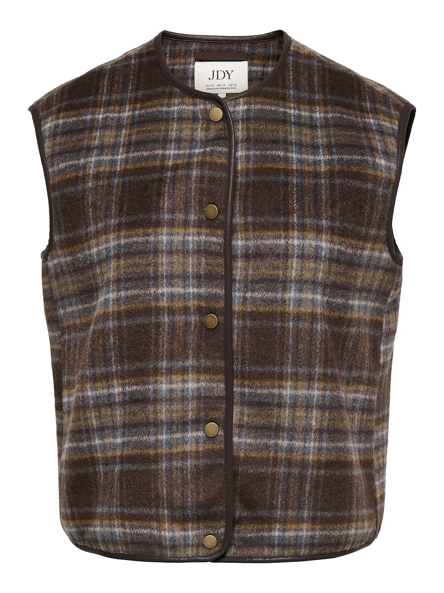 Veste à carreaux sans manches , JDY