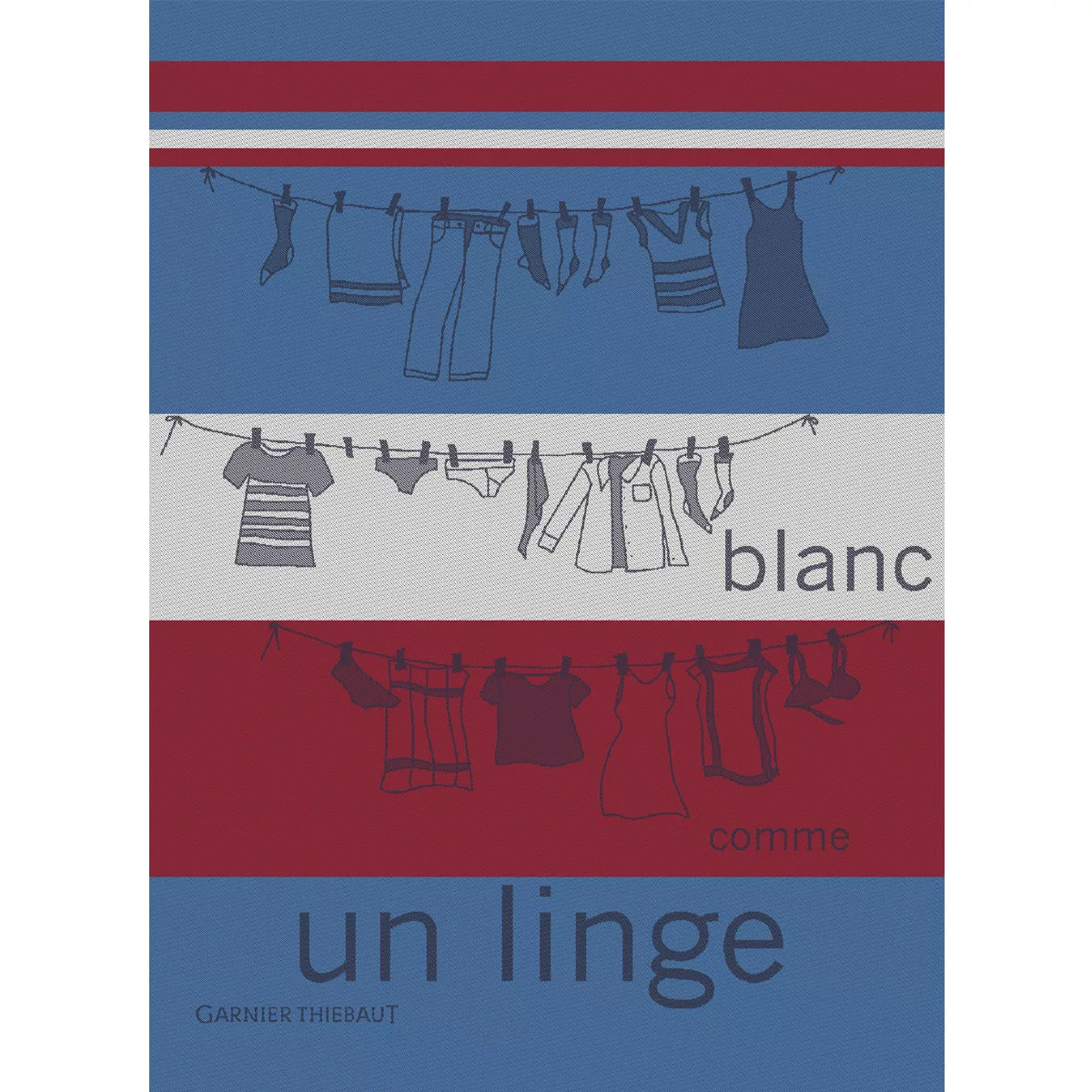 Torchon pur coton BLANC COMME UN LINGE, GARNIER THIEBAUT