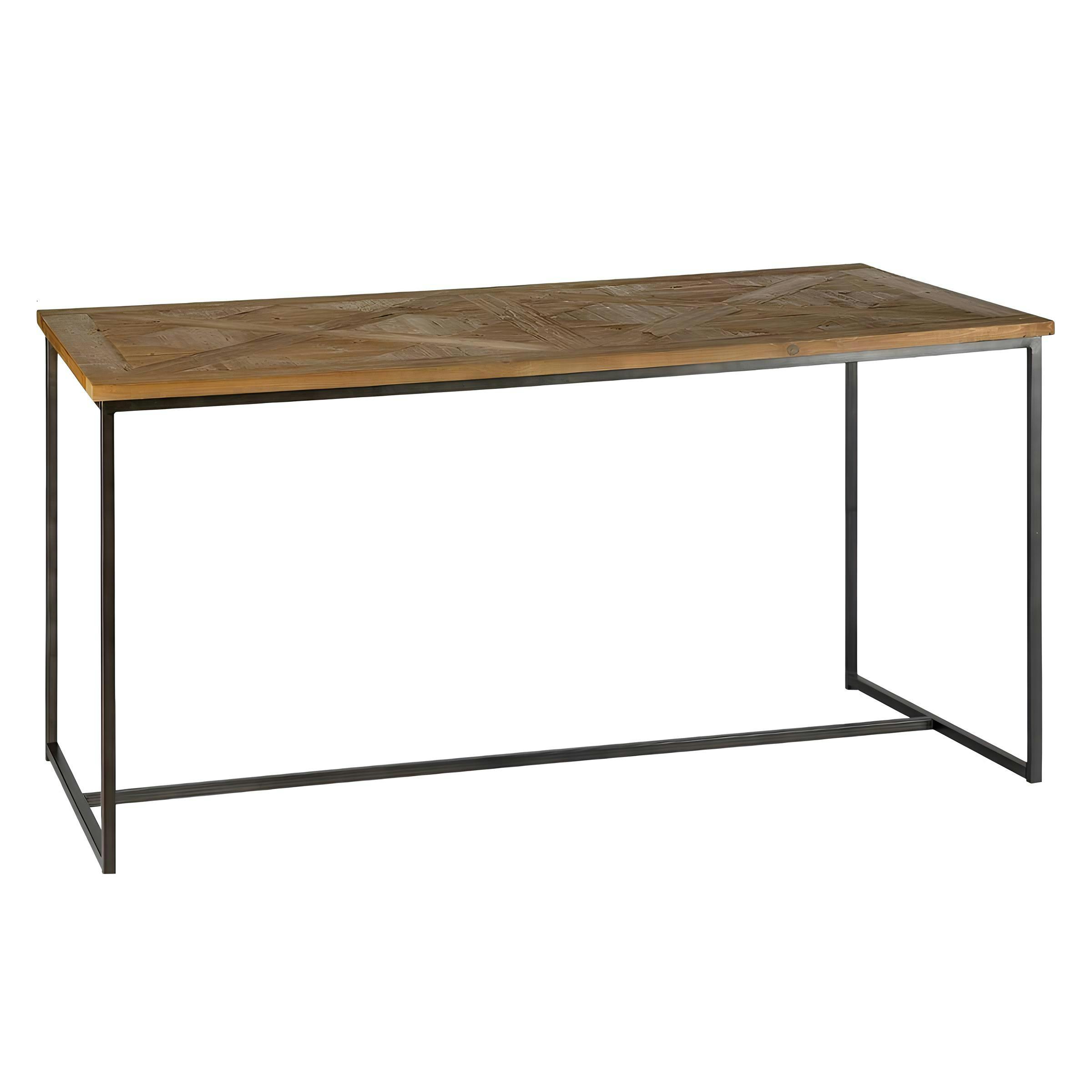 Console d'entrée en bois décor marqueterie 110 cm VARSOVIE, PIER IMPORT