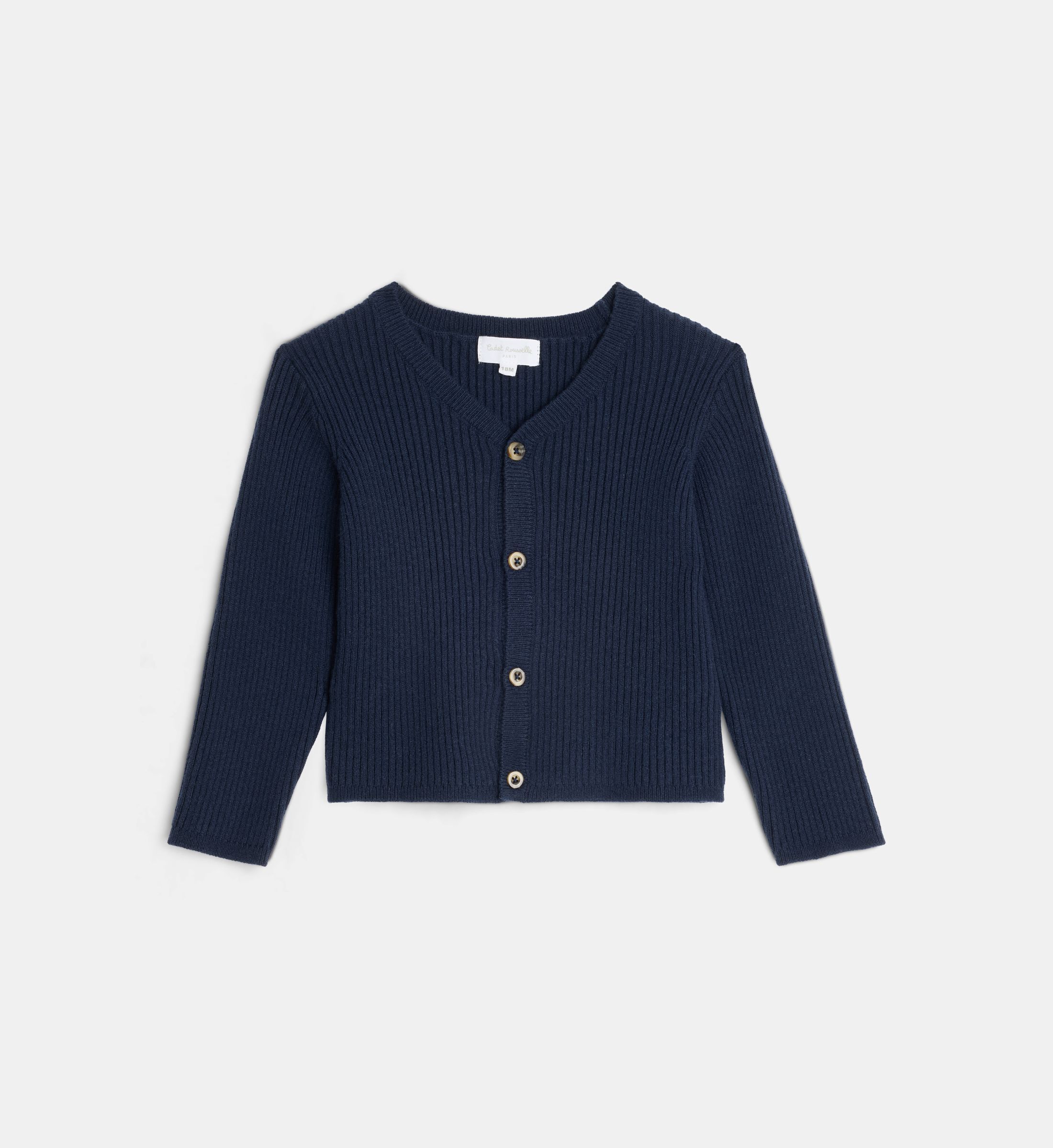 Gilet tahe en maille de laine mélangée, CADET ROUSSELLE