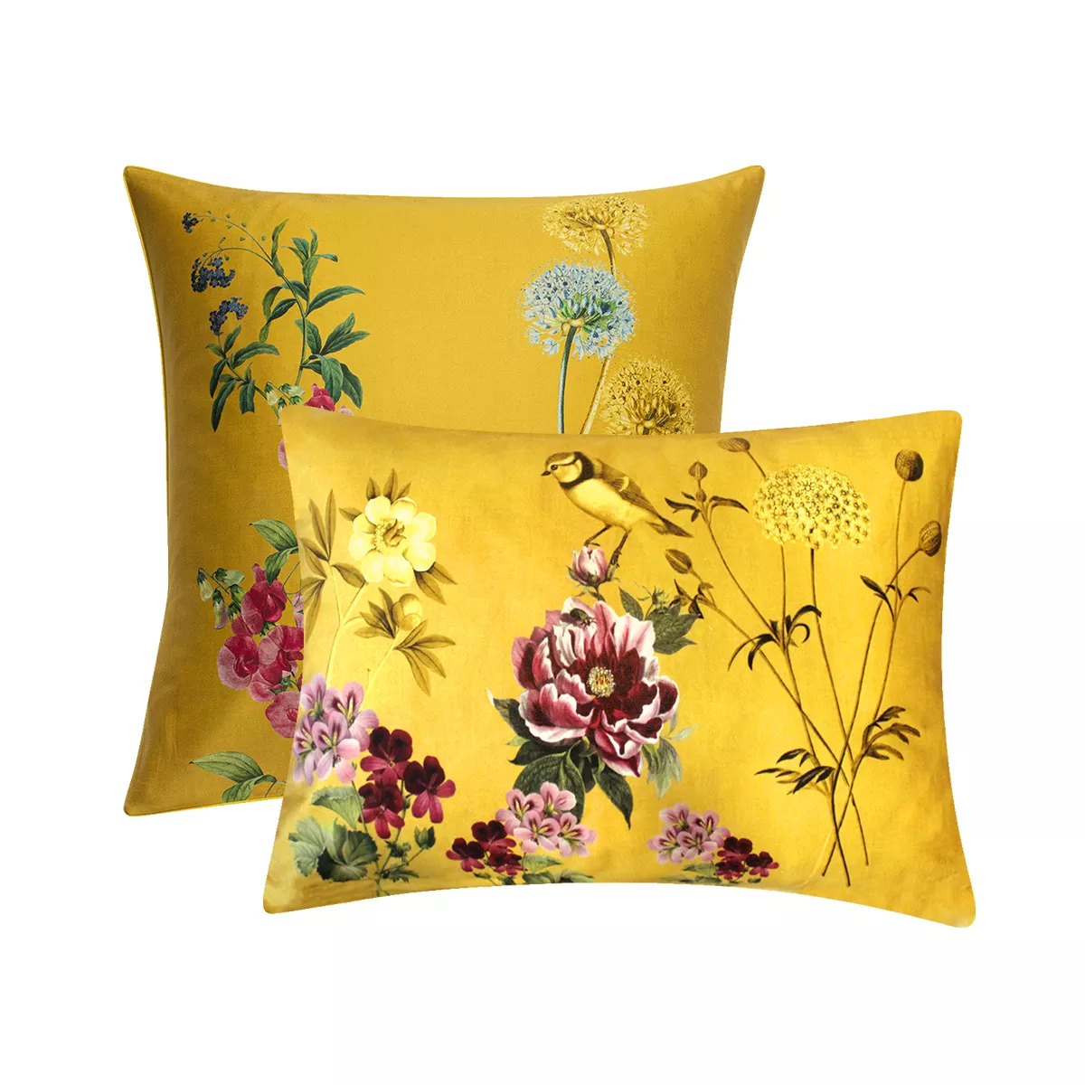 Taie d'oreiller satin de coton MESANGES, GARNIER THIEBAUT