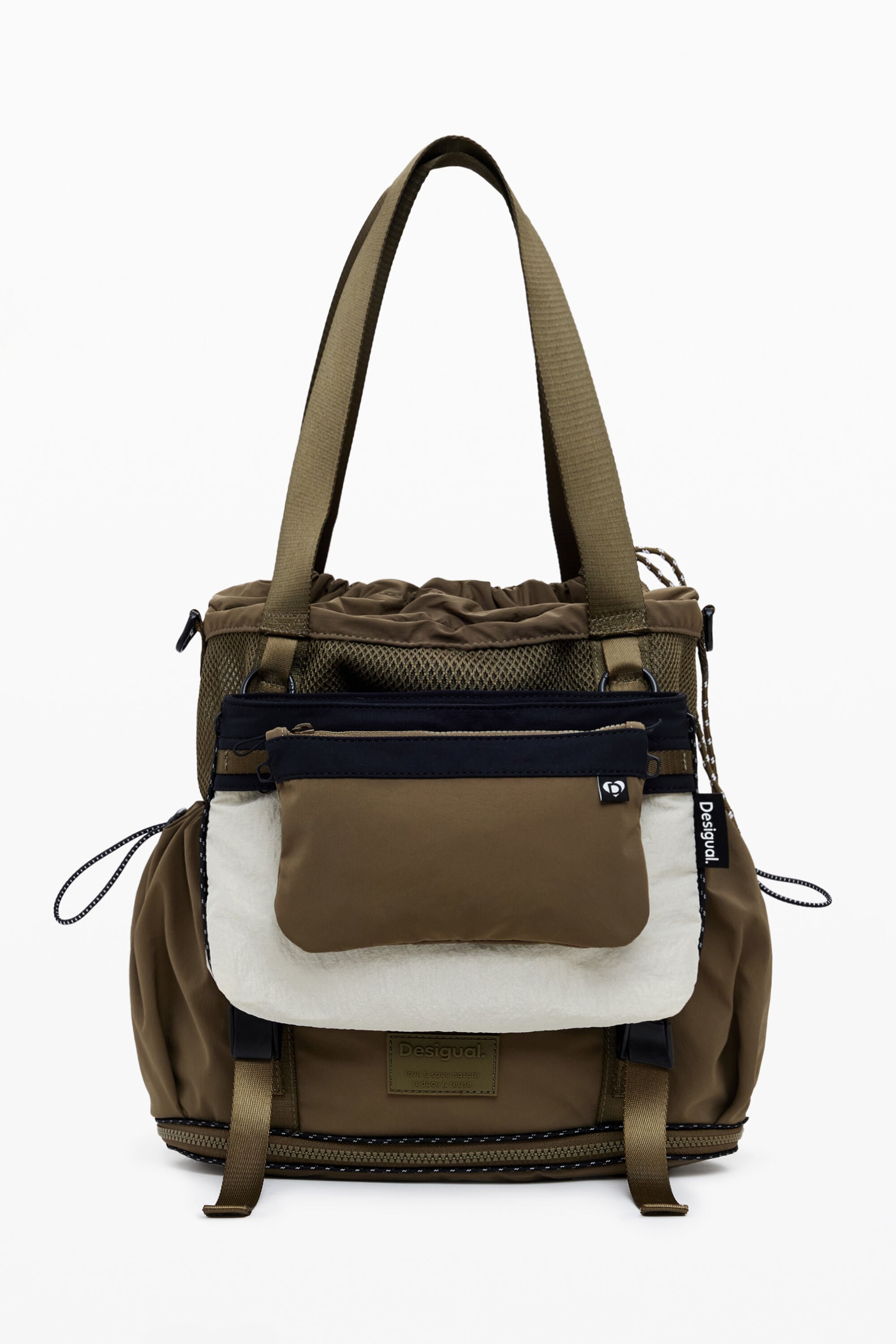 Grand sac à dos extensible en nylon, DESIGUAL