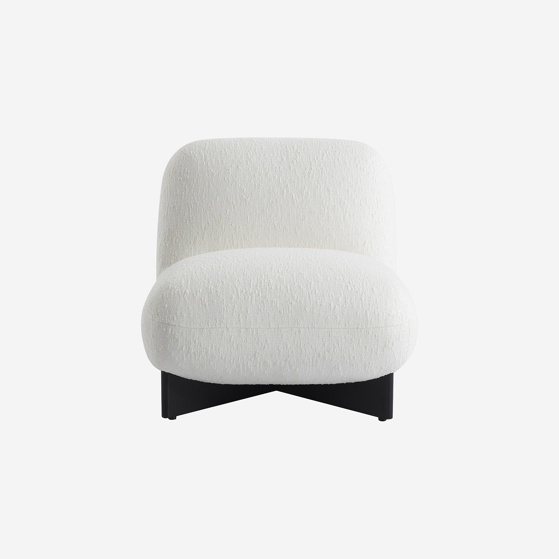 Fauteuil droit tissu acrylique SKOPI, HABITAT