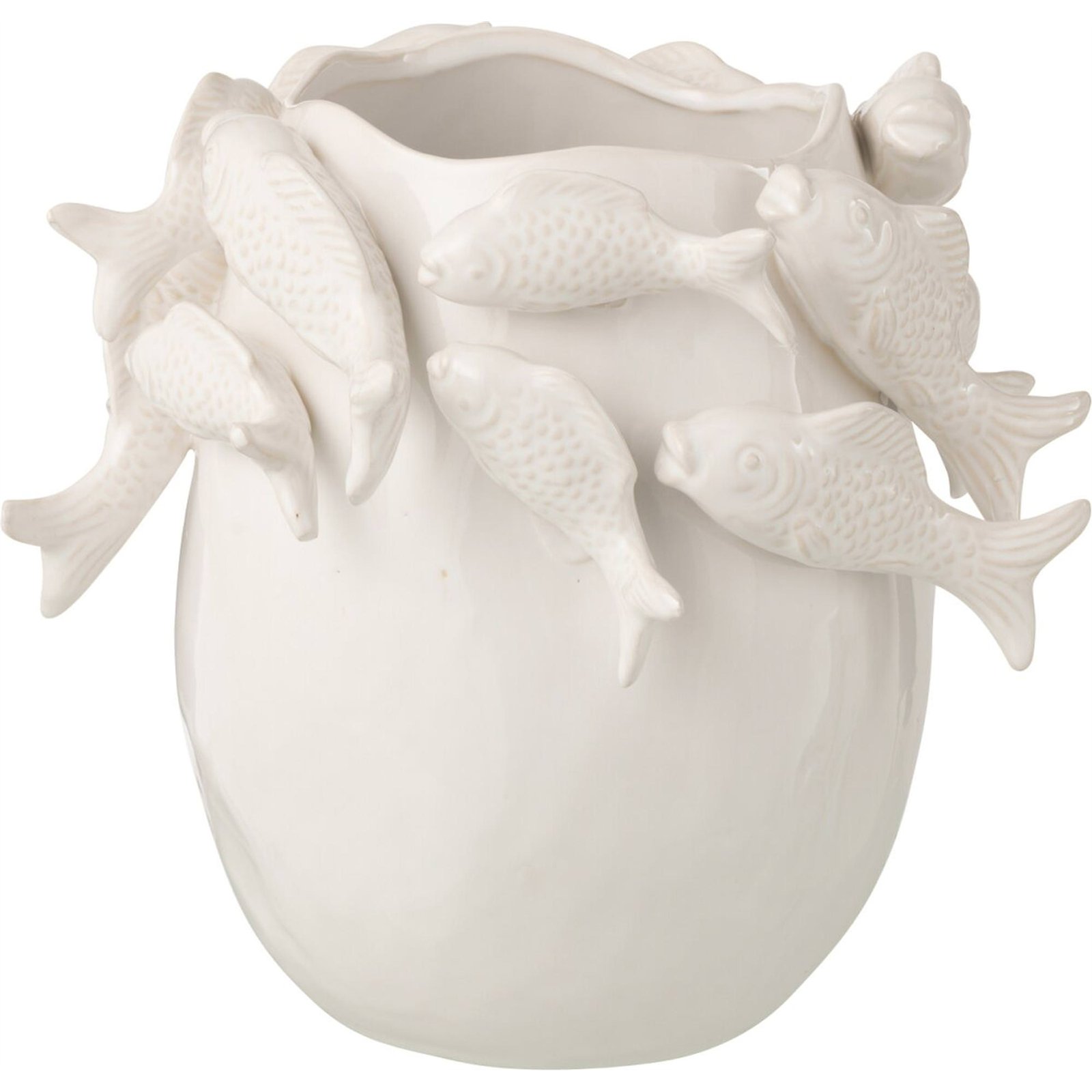 Vase forme poisson en poterie artisanale, RECOLLECTION