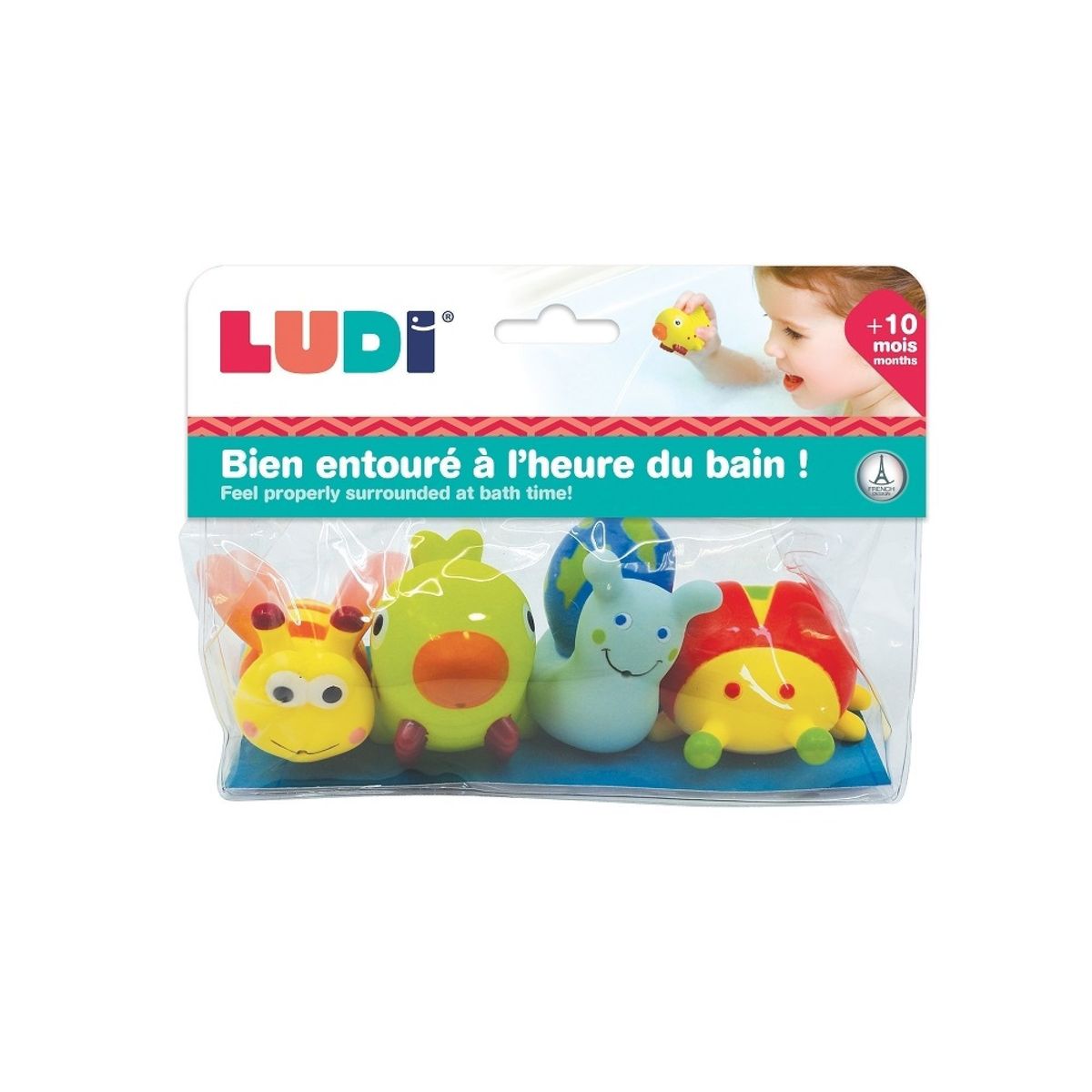 LUDI - Animaux marins en plastique pour jouer dans le bain. 4