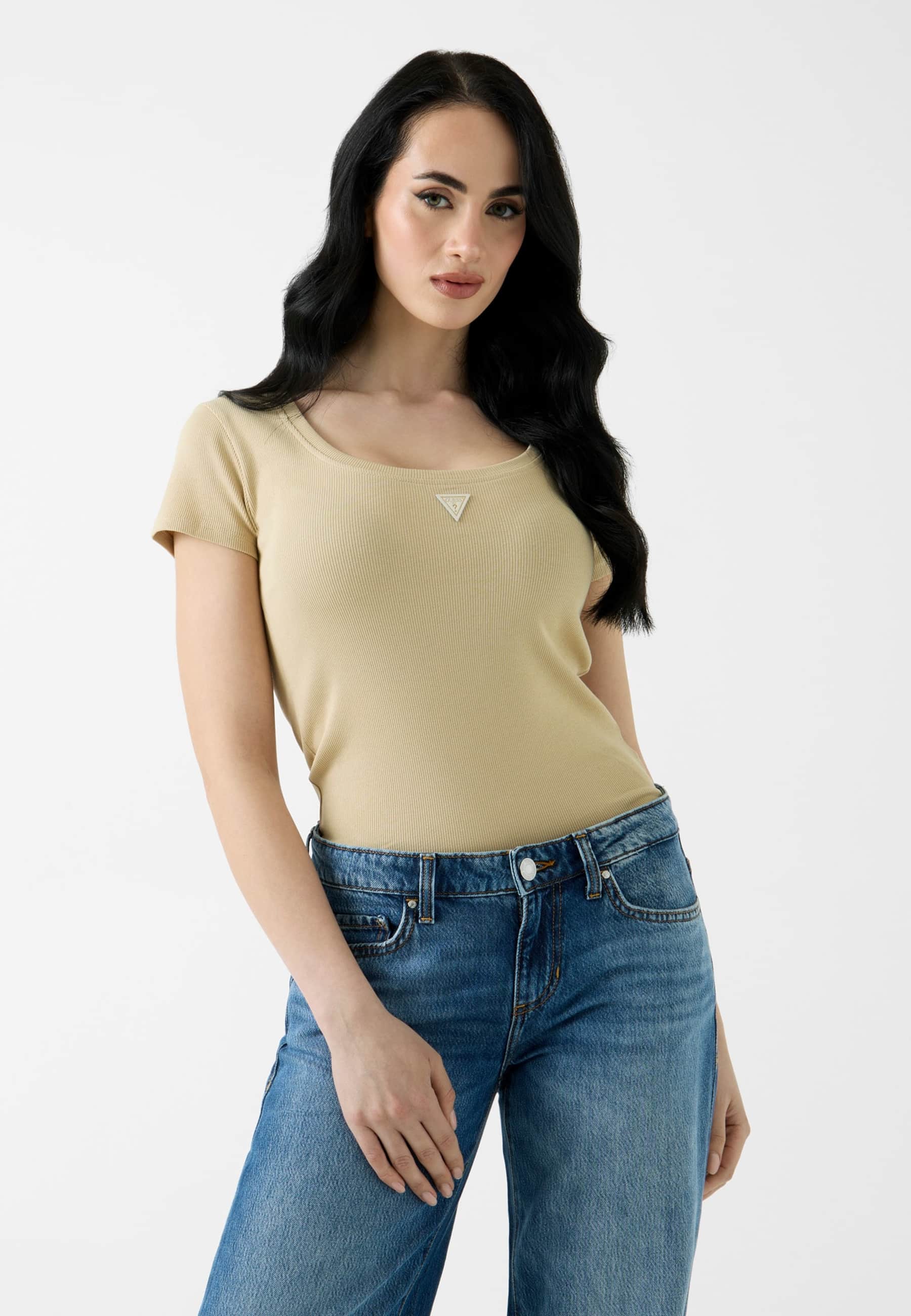 T-Shirt Avec Écusson Logo, GUESS
