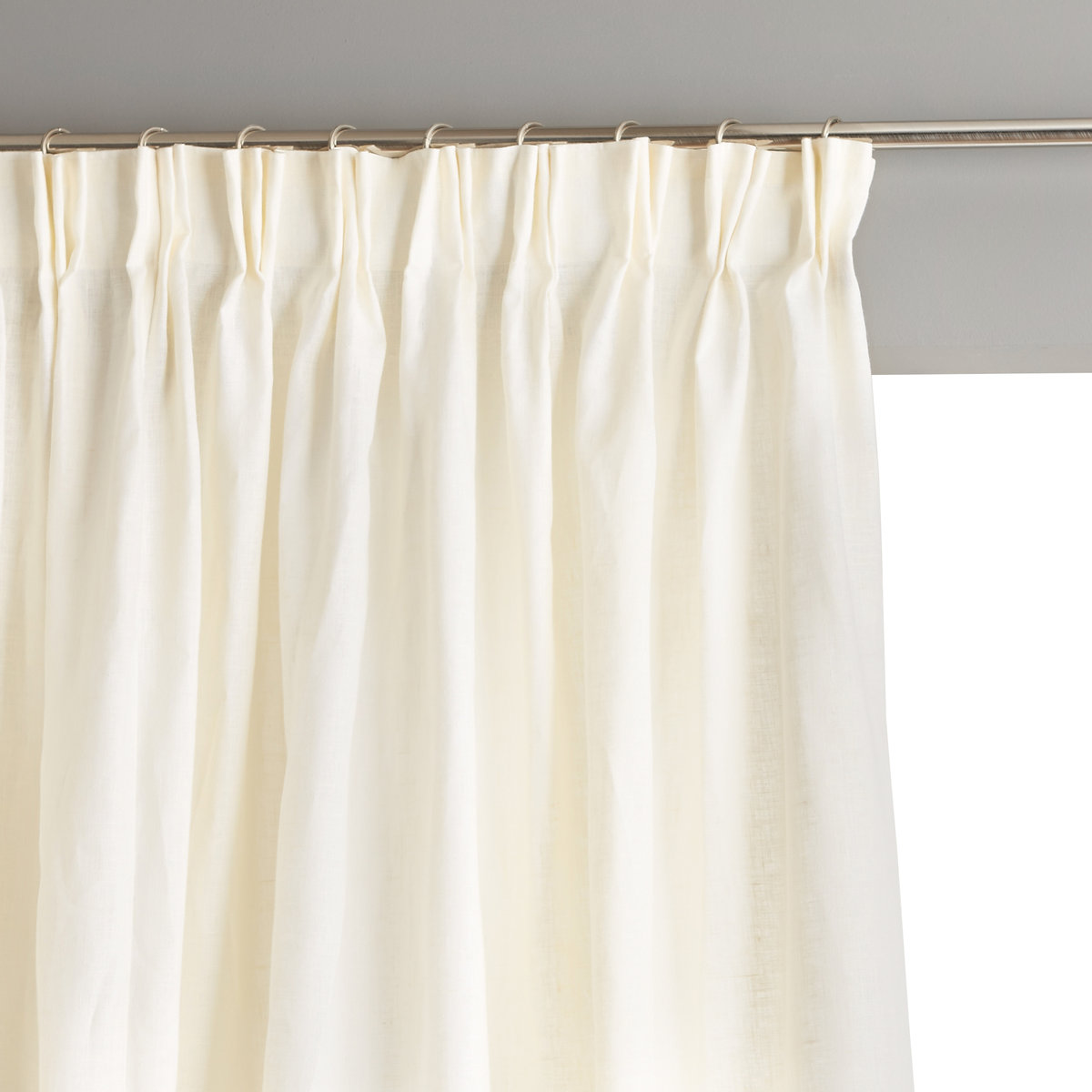 Colin single linen curtain with pinch pleats Am.Pm | La Redoute