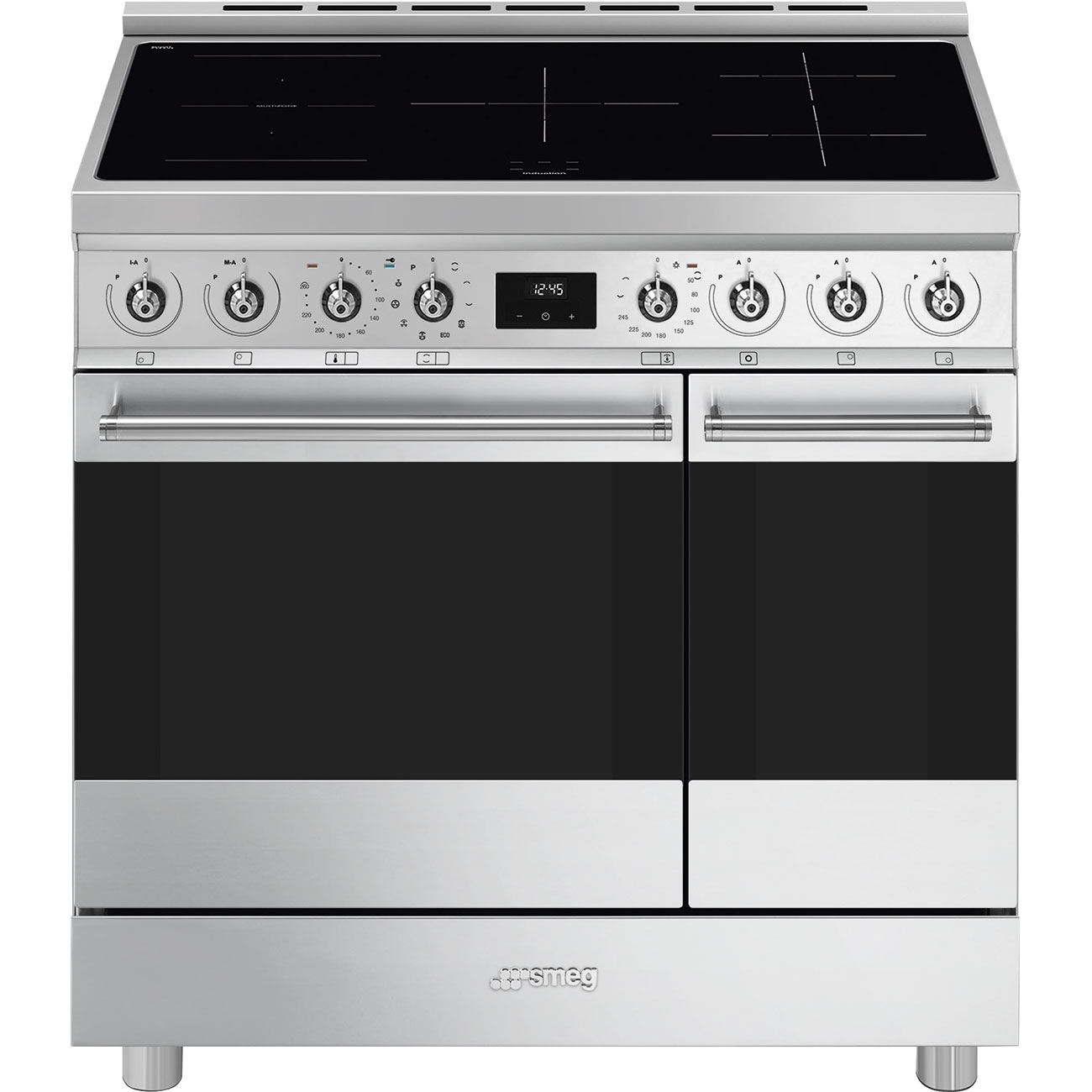 Piano de cuisson induction 5 feux 90 cm C92IP, SMEG