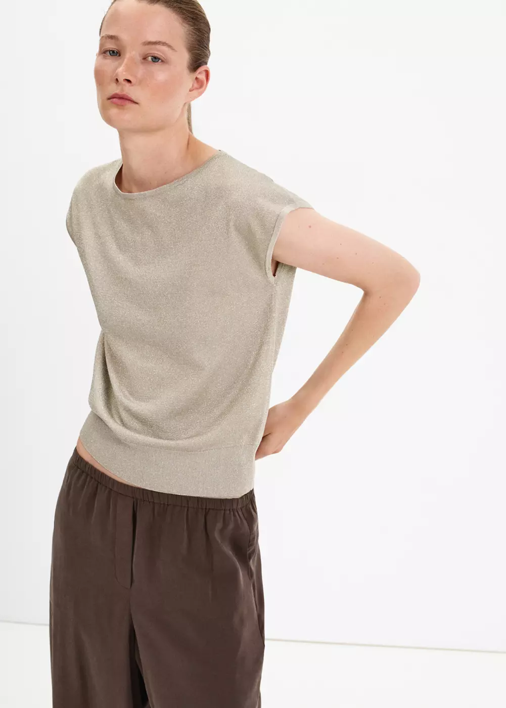 Haut en maille col bateau, MANGO