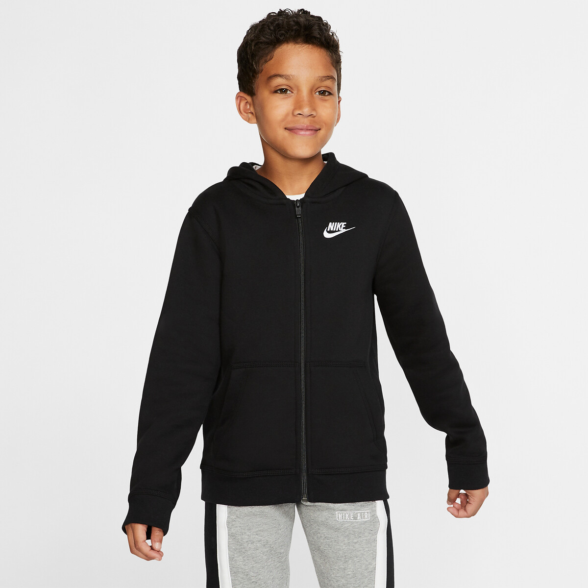 Sweat zippé à capuche Nike Tech Fleece Noir pour Enfant