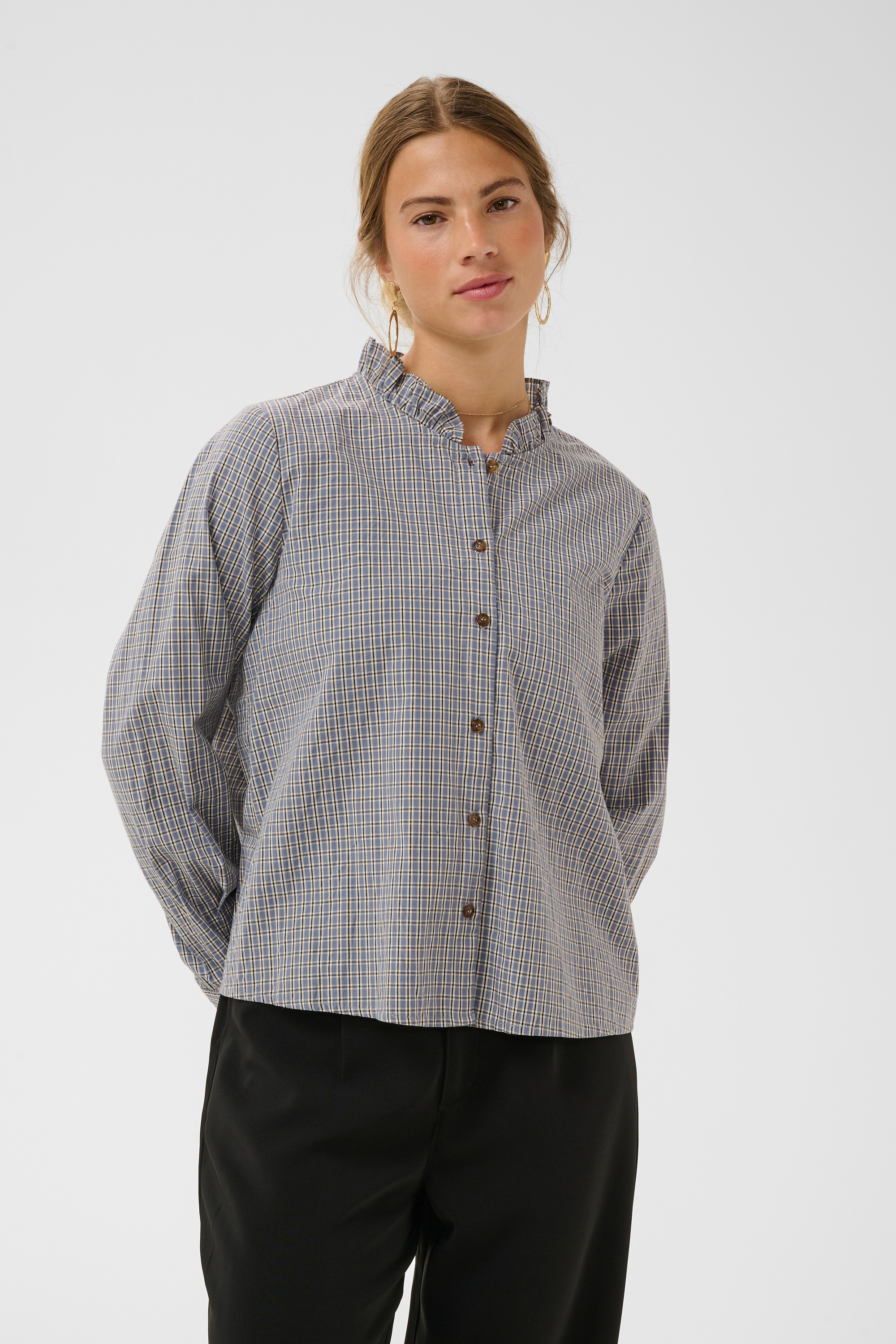 Blouse à manches courtes, CREAM