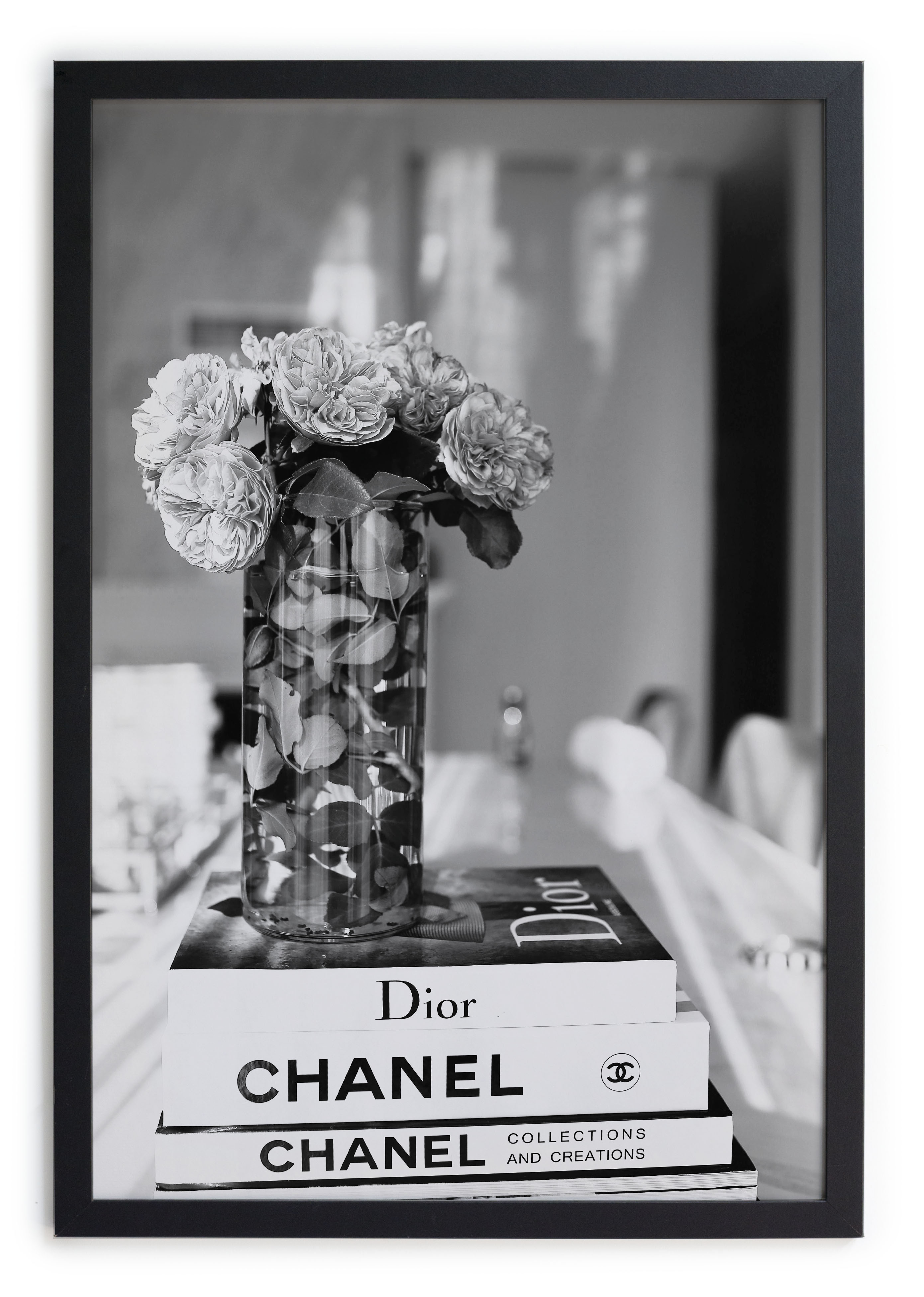 Tableau avec cadre noir 40x30 Livres, REALLY NICE THINGS