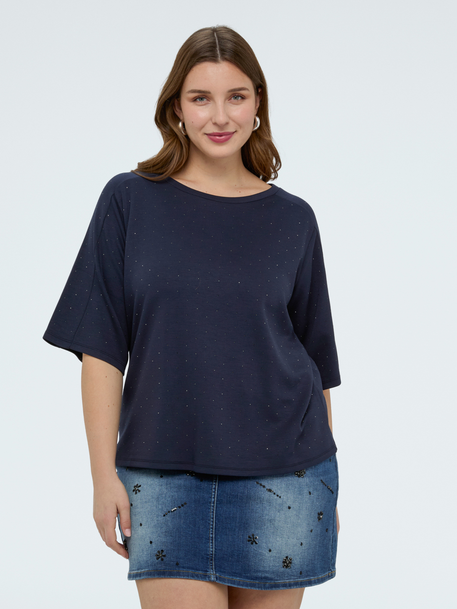 Sweat-shirt avec applications lumineuses, FIORELLA RUBINO