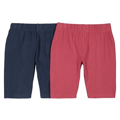 Pack of 2 Cycling Shorts in Cotton LA REDOUTE COLLECTIONS