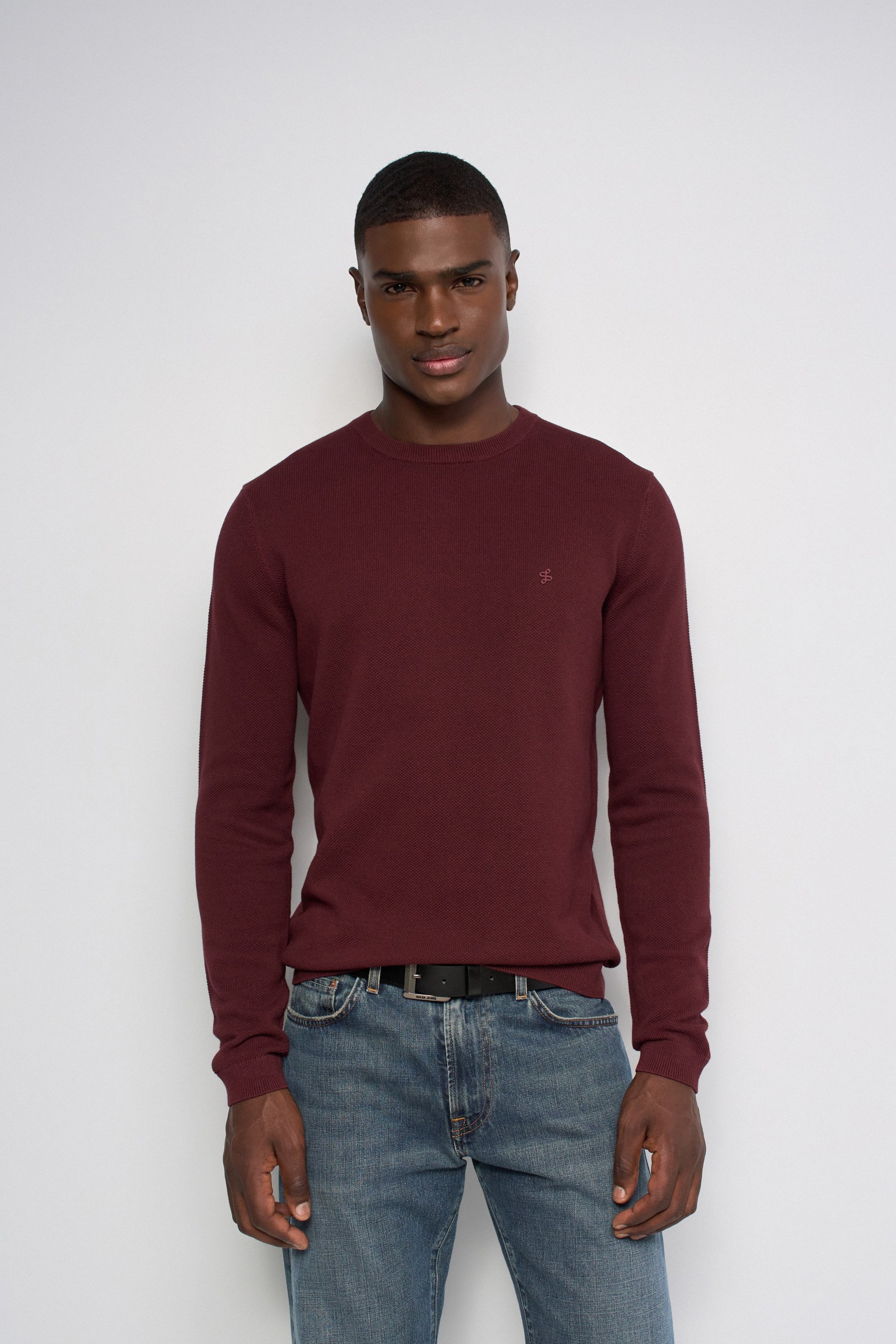 PULL EN MAILLE TEXTURÉE, SALSA JEANS