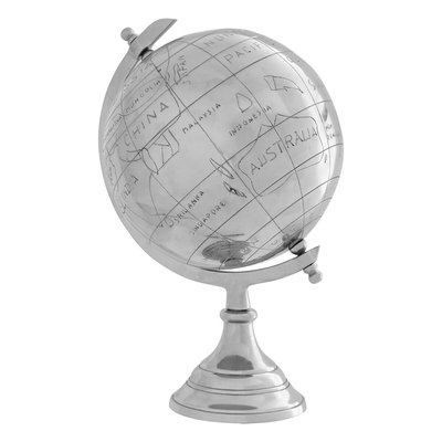 35cm Small Silver Globe SO'HOME