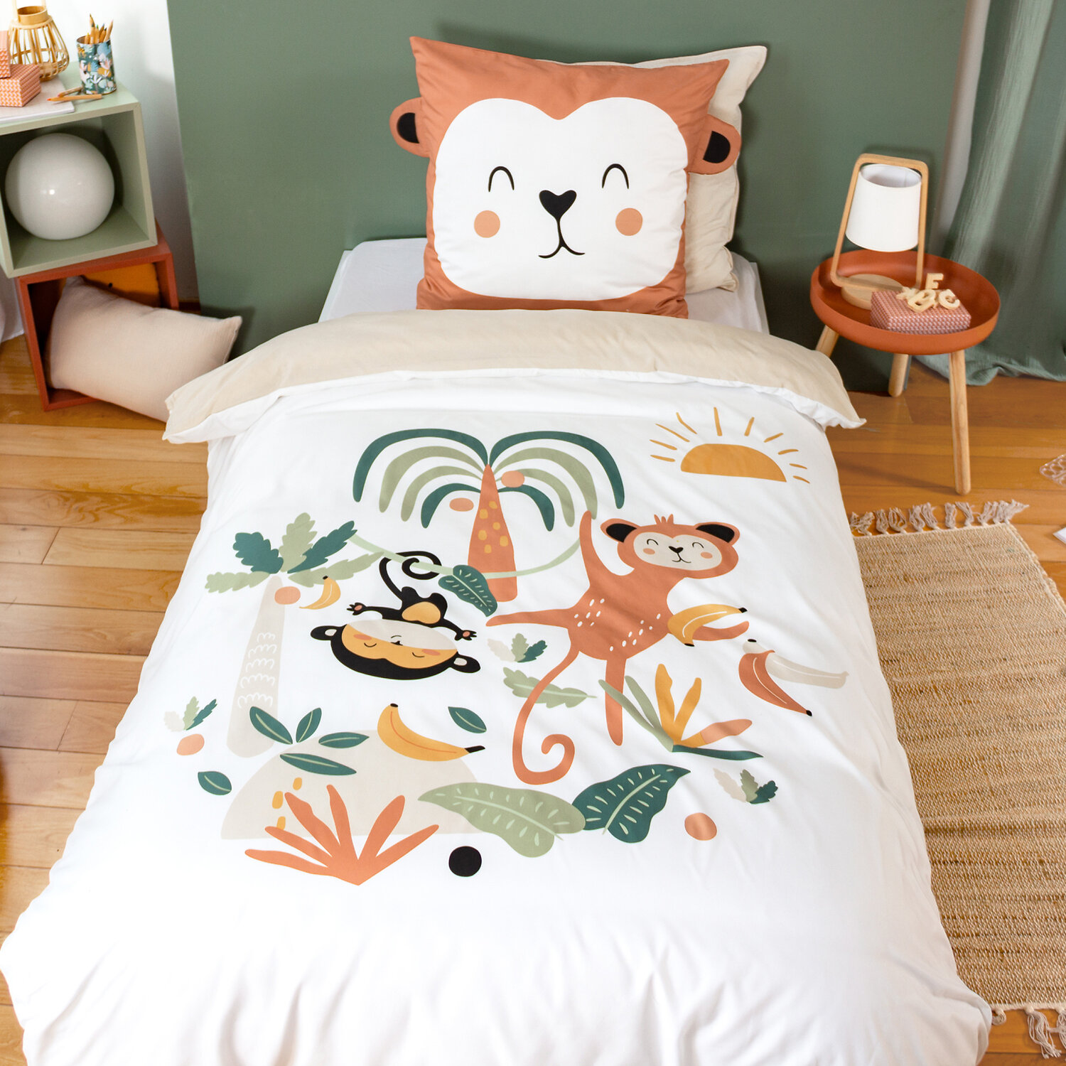 Parure de lit enfant microfibre, OUSTI, C DESIGN HOME TEXTILE
