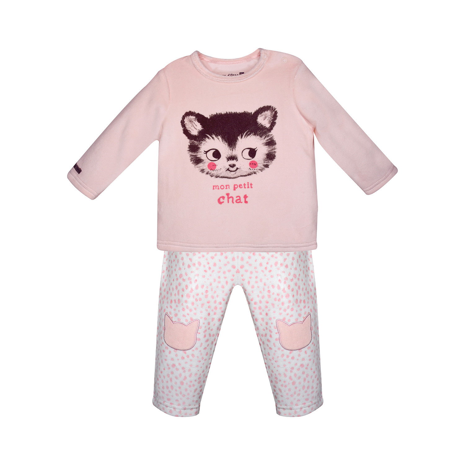 Pyjama 2 pieces figue velours rase, SUCRE D'ORGE