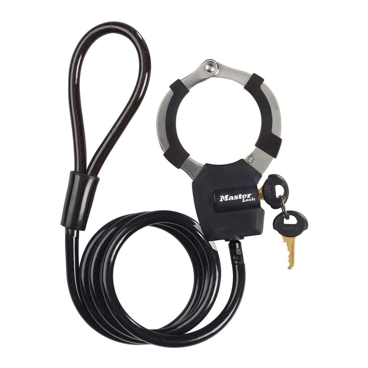 Antivol Menottes Street Cuff avec cable à boucle, MASTER LOCK