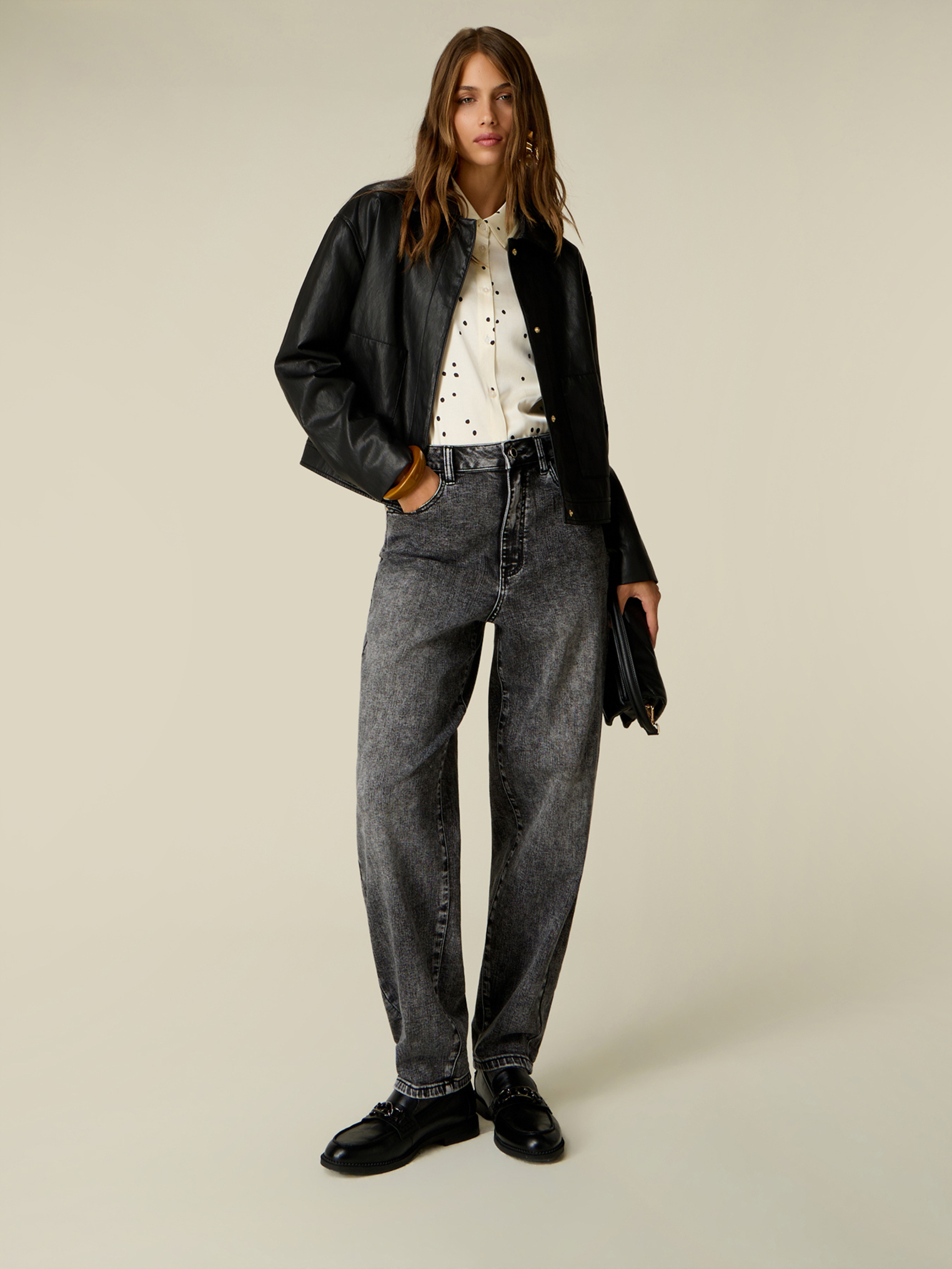 Jean boyfit délavé, OLTRE