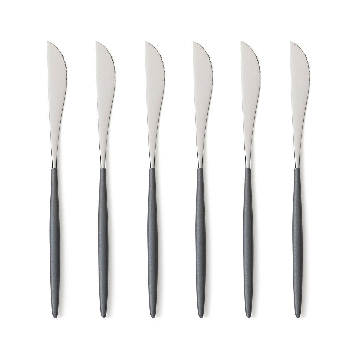 Confezione da 6 coltelli in acciaio inox barbule grigio/inox Am.Pm