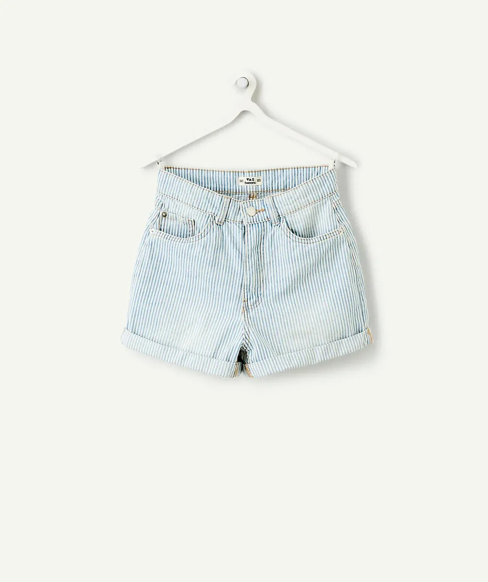 Striped Mom Shorts, TAPE A L'OEIL
