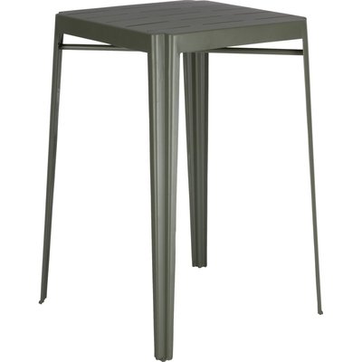 Table haute de jardin en acier - vert cèdre (2 à 4 places) métal, Trivia ALINEA