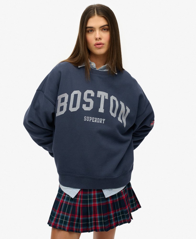 Sweat oversize à col rond Athletic Essentials, SUPERDRY