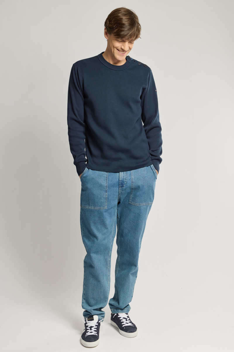 Pull marin uni - coton, ARMOR-LUX