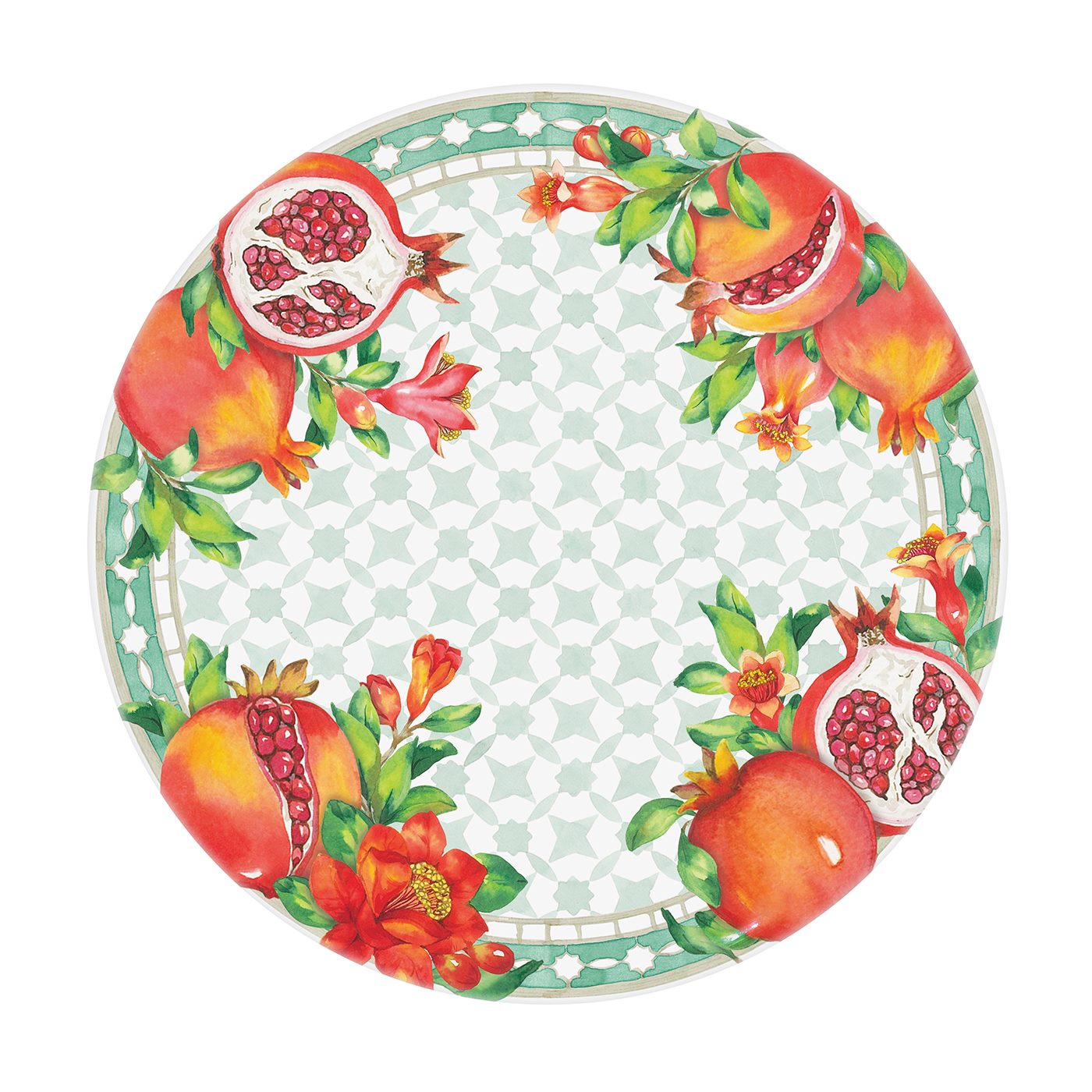 Petite assiette mélamine Seville 23 cm, LES JARDINS DE LA COMTESSE