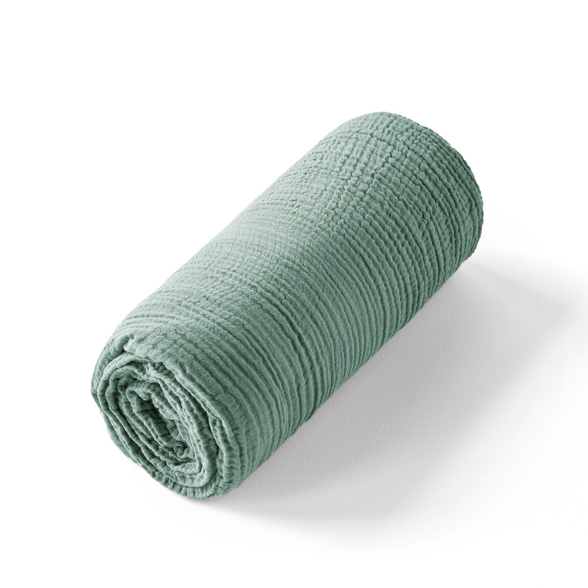 Yafa 100% Organic Cotton Muslin 200 Thread Count Fitted Sheet