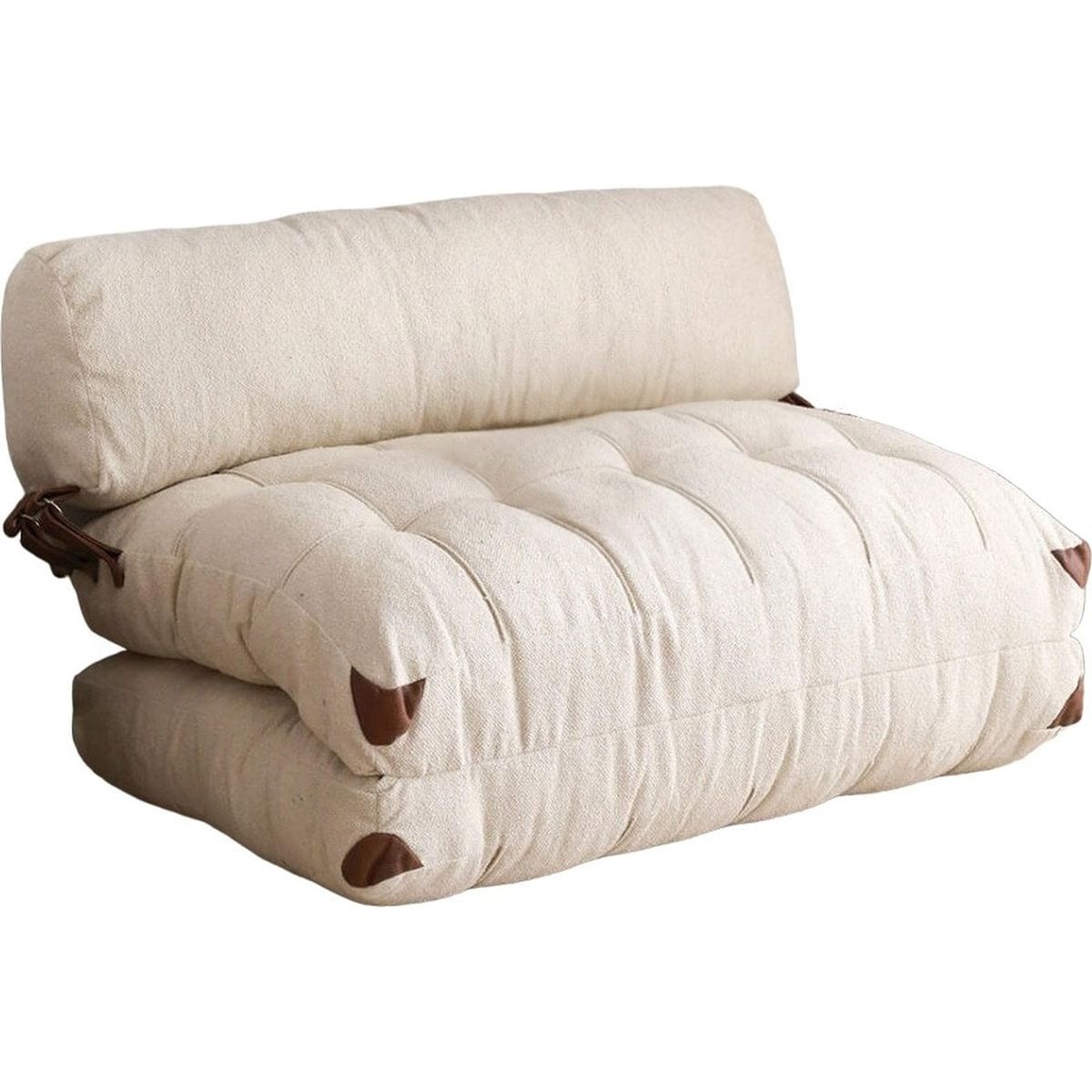 Chauffeuse convertible 2 places en tissu teddy - LUCHO, HOMIFAB