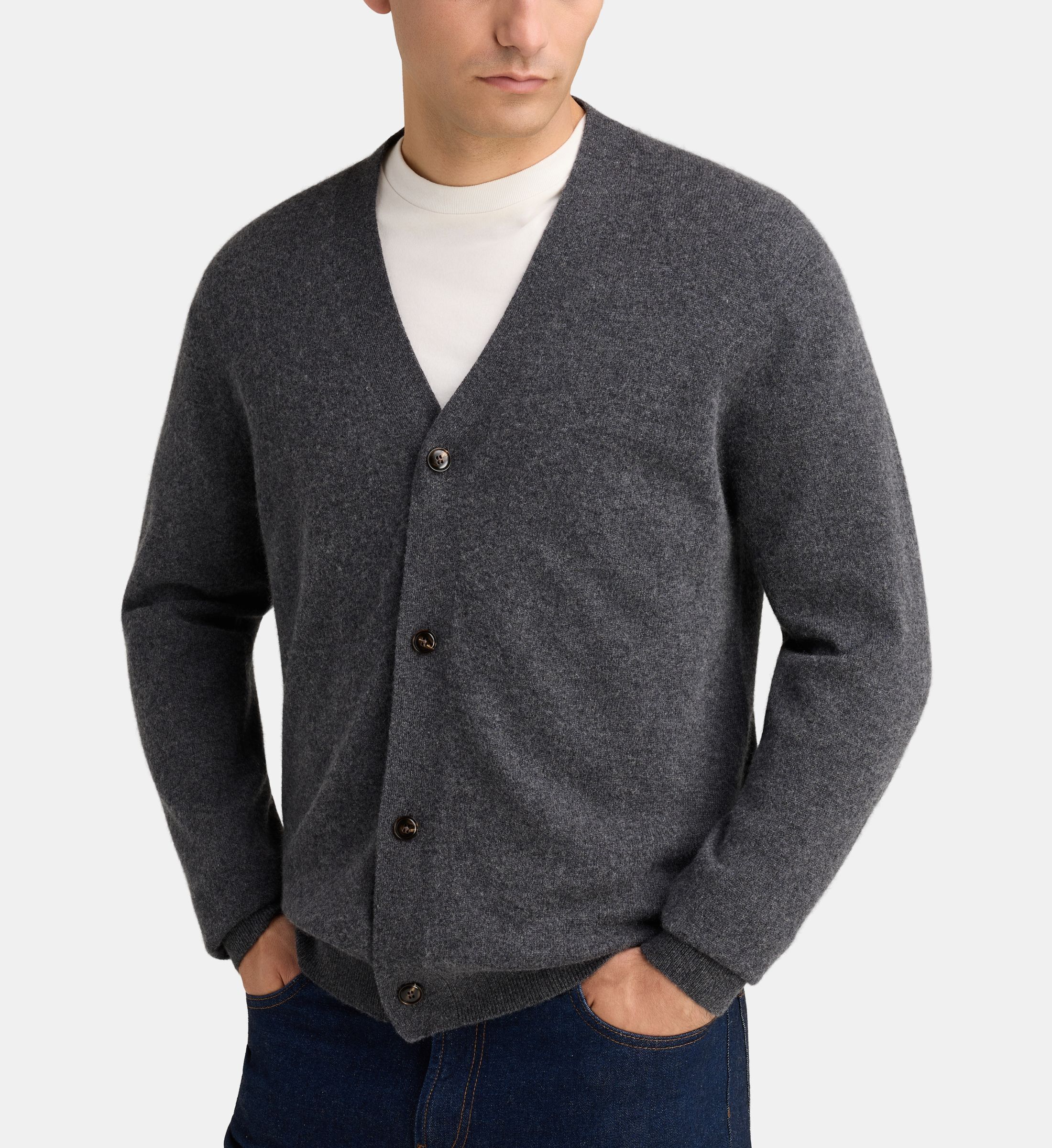 Cardigan droit cachcardi cachemire, GALERIES LAFAYETTE