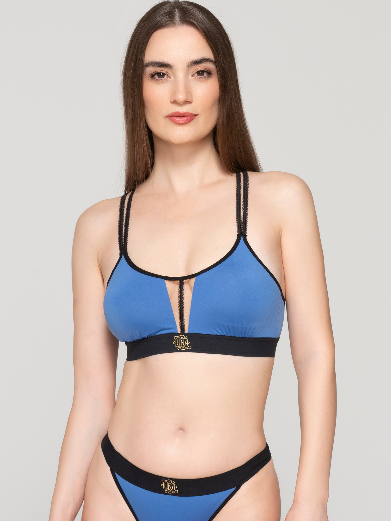 Soutien-Gorge De Sport Zip Devant - Dos Nageur - Sans Armature - Fort Maintien