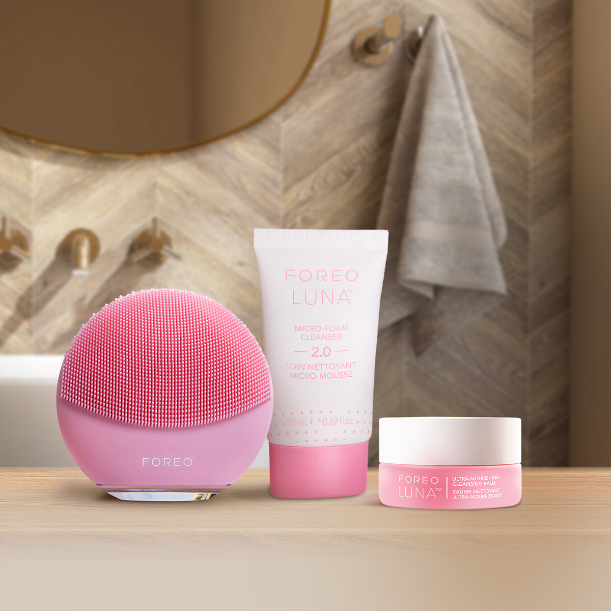 Luna 4 mini set rosa Foreo | La Redoute