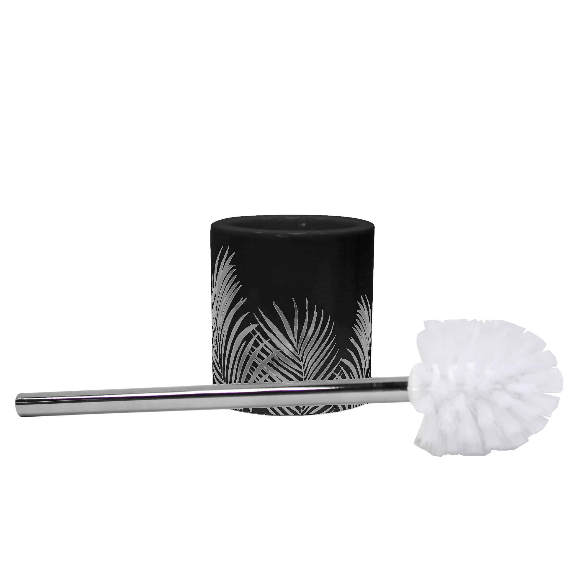 Brosse de toilette Orbella blanc et argent, EDEN