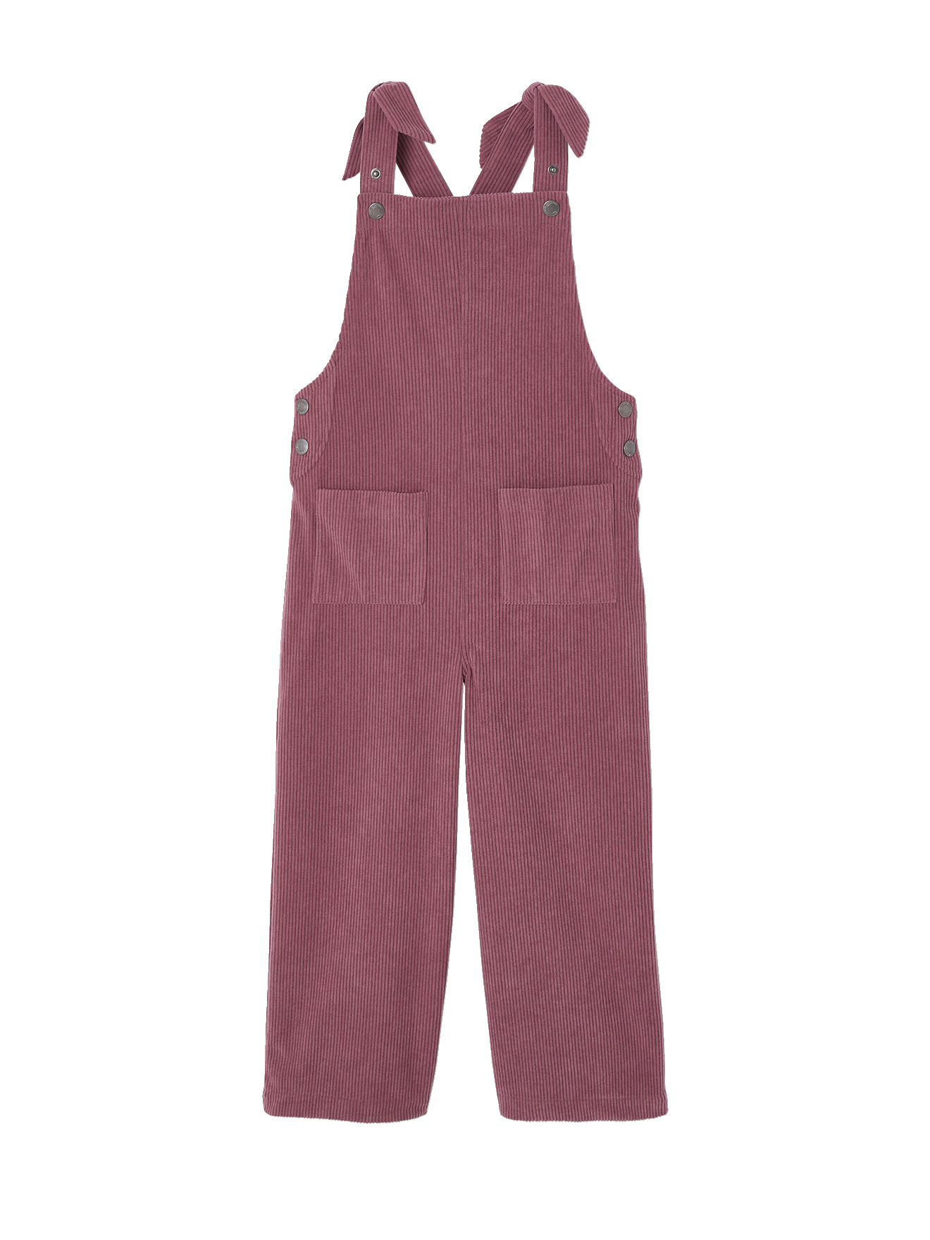Salopette en velours effet molleton jambes larges, VERTBAUDET
