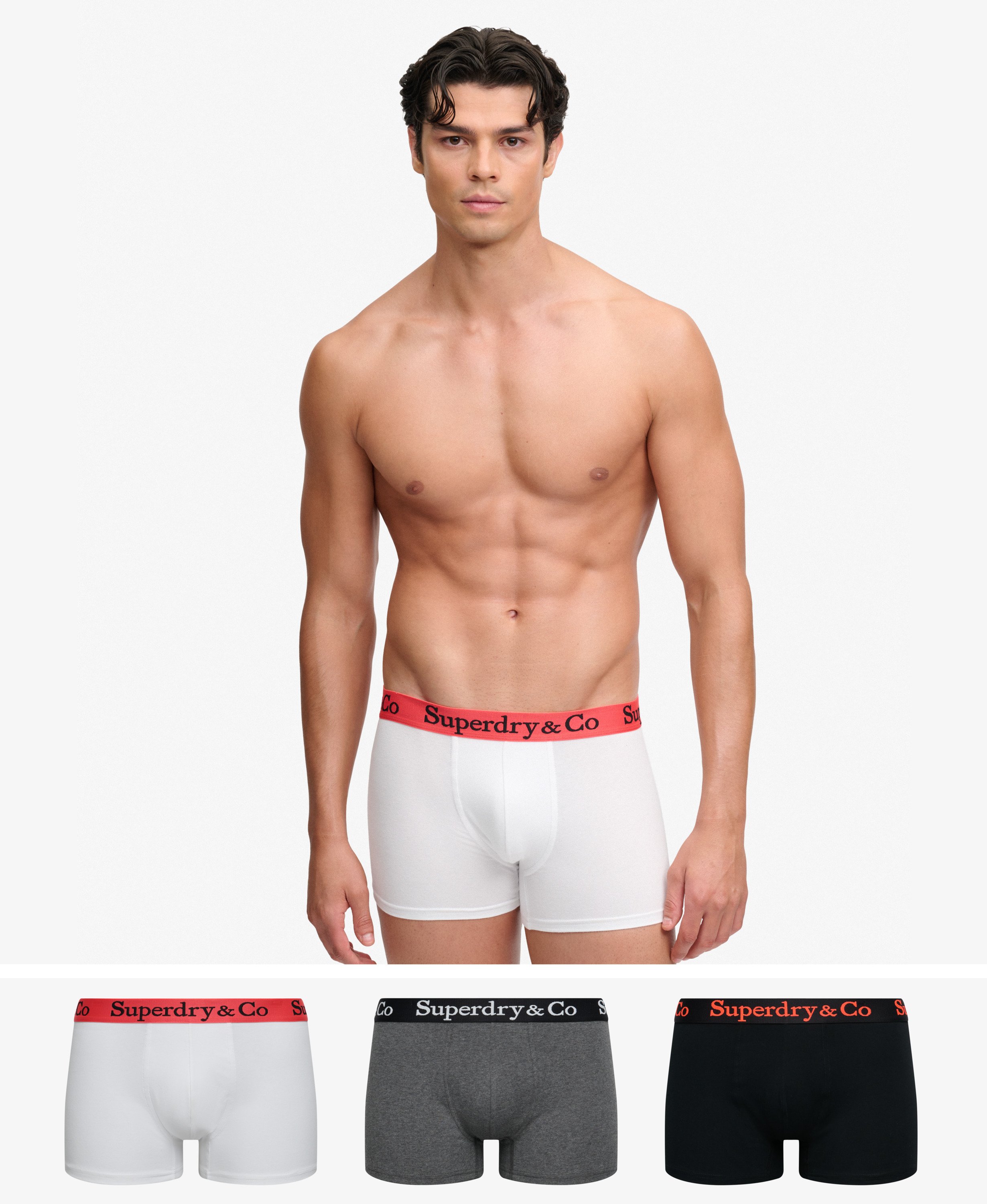 Lot de 3 Boxers & Co Coupe Classique, SUPERDRY