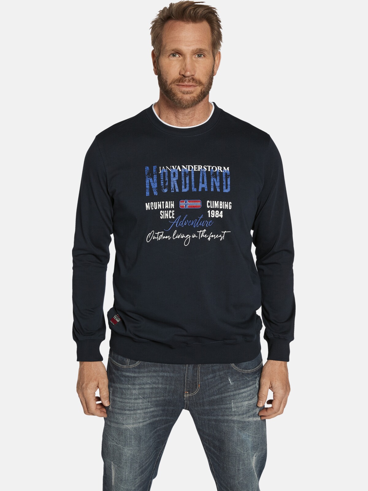 Lot de 2 sweatshirts BOTU, JAN VANDERSTORM