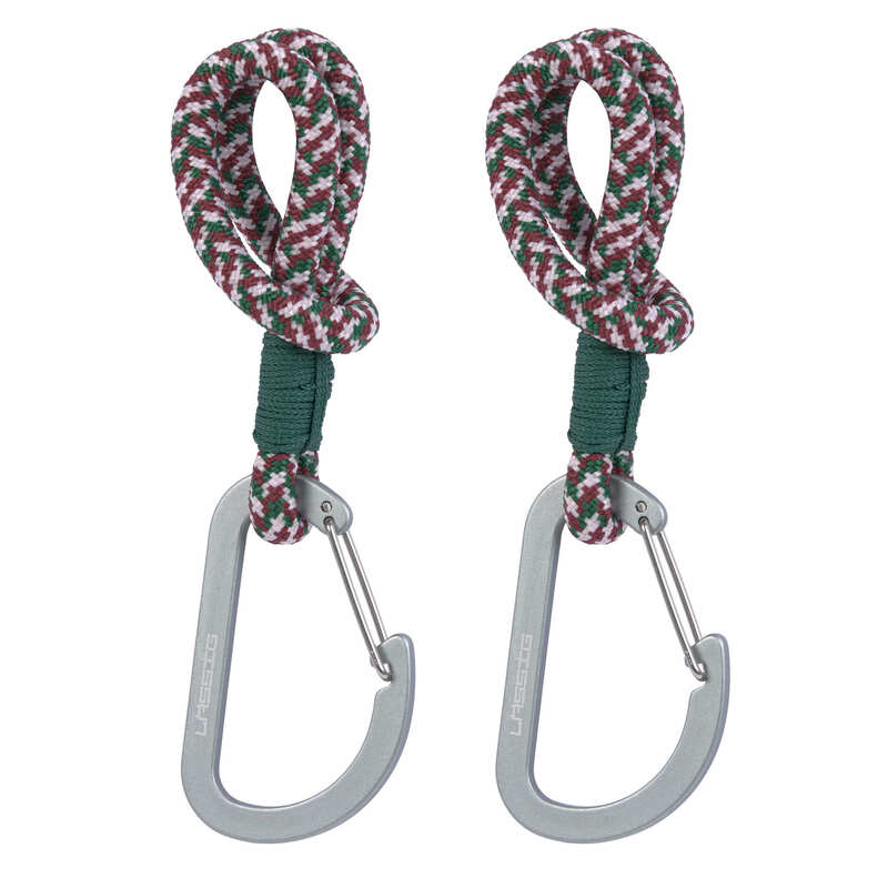 Lot de 2 attaches sac à la langer pour poussettes vert/lavande/rouge foncé, LASSIG