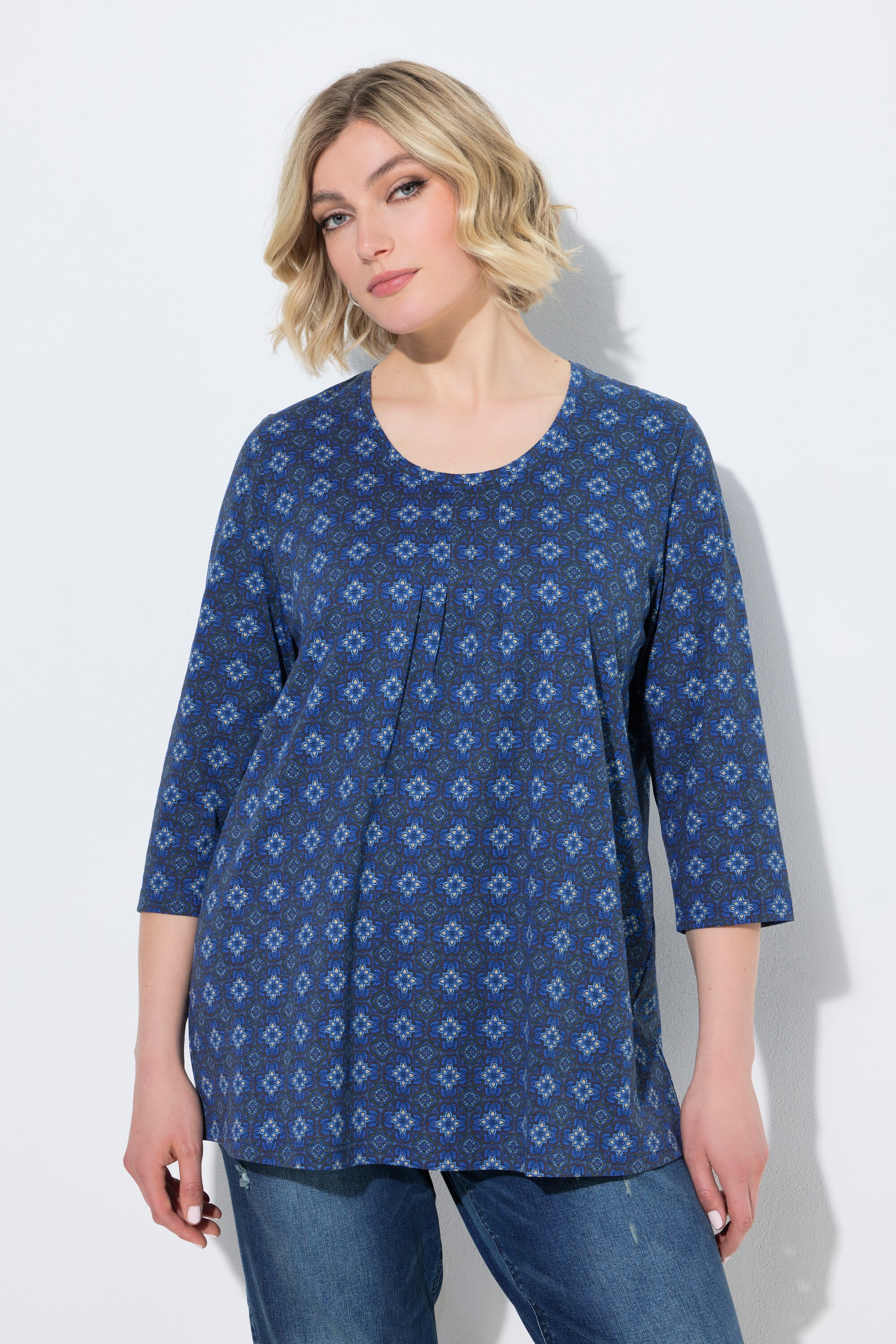 T-shirt avec plis fantaisie, ULLA POPKEN