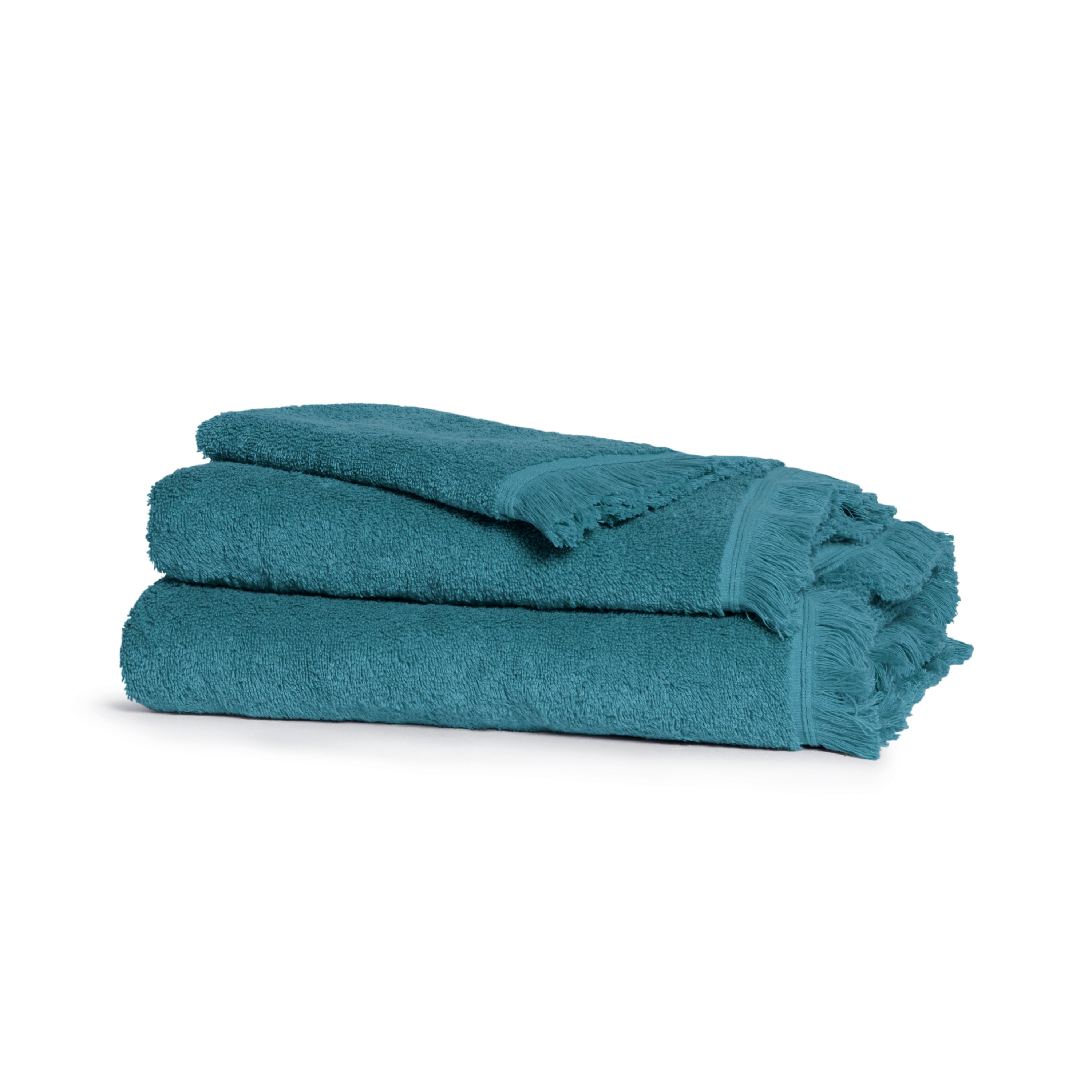 Serviette de toilette 100% Coton, INSTANT NATURE, BLANC CERISE