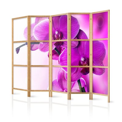 Paravent japonais Orchidées violettes ARTGEIST