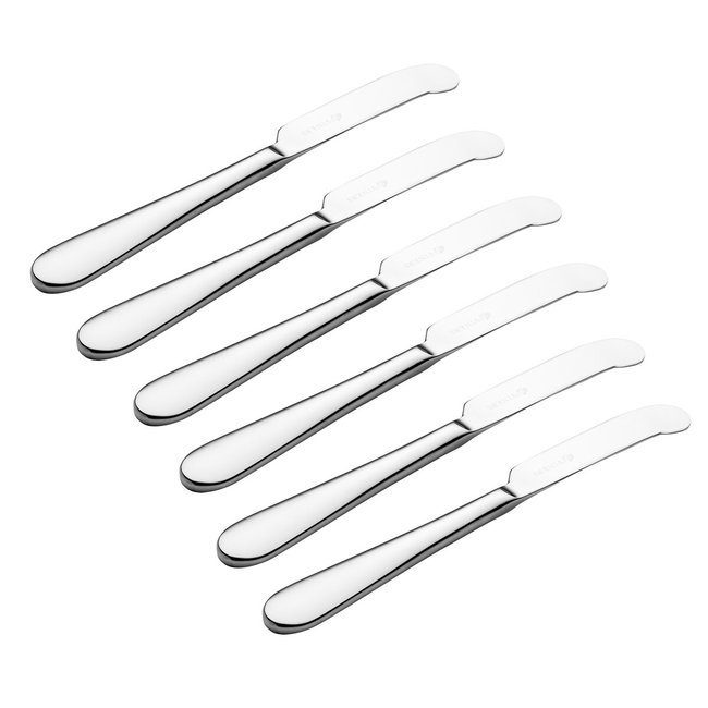 6 Piece Butter Knives Giftbox, silver-coloured, VINERS