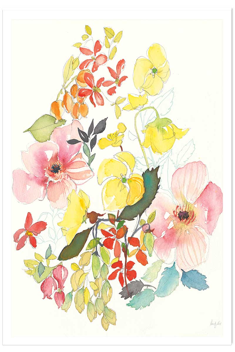 Affiche fleurs Boutons d'or, HEXOA